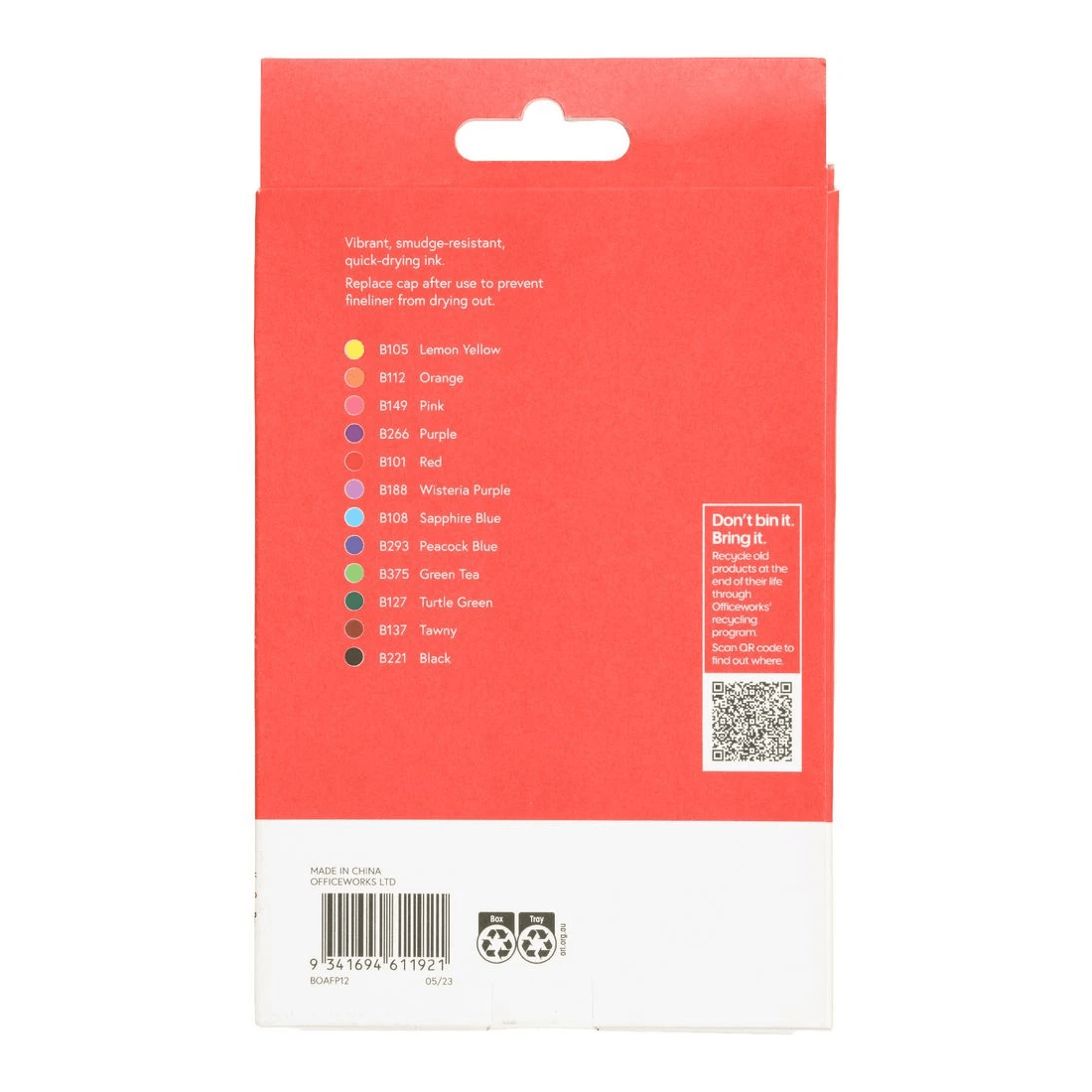 3 Born Art Fineliners Assorted 12 Pack, 3 of 3