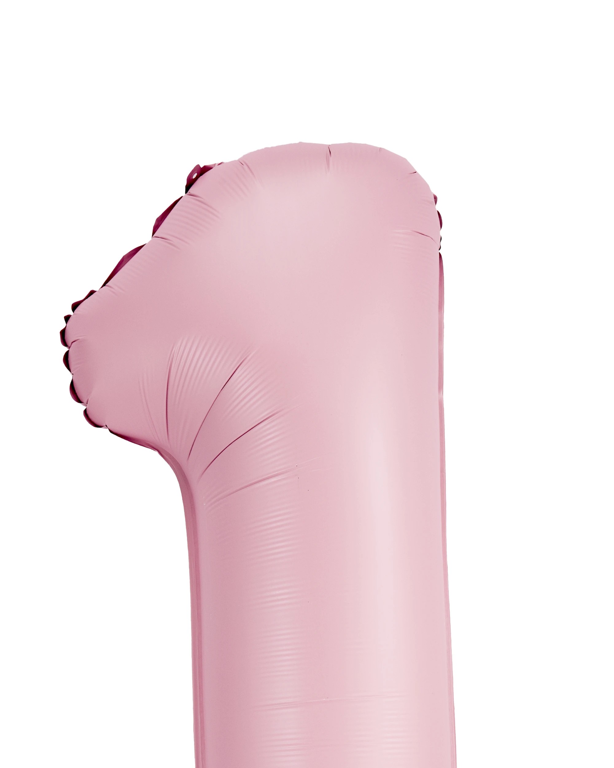 2 Giant Matte Pink Number 1 Foil Balloon, 2 of 5