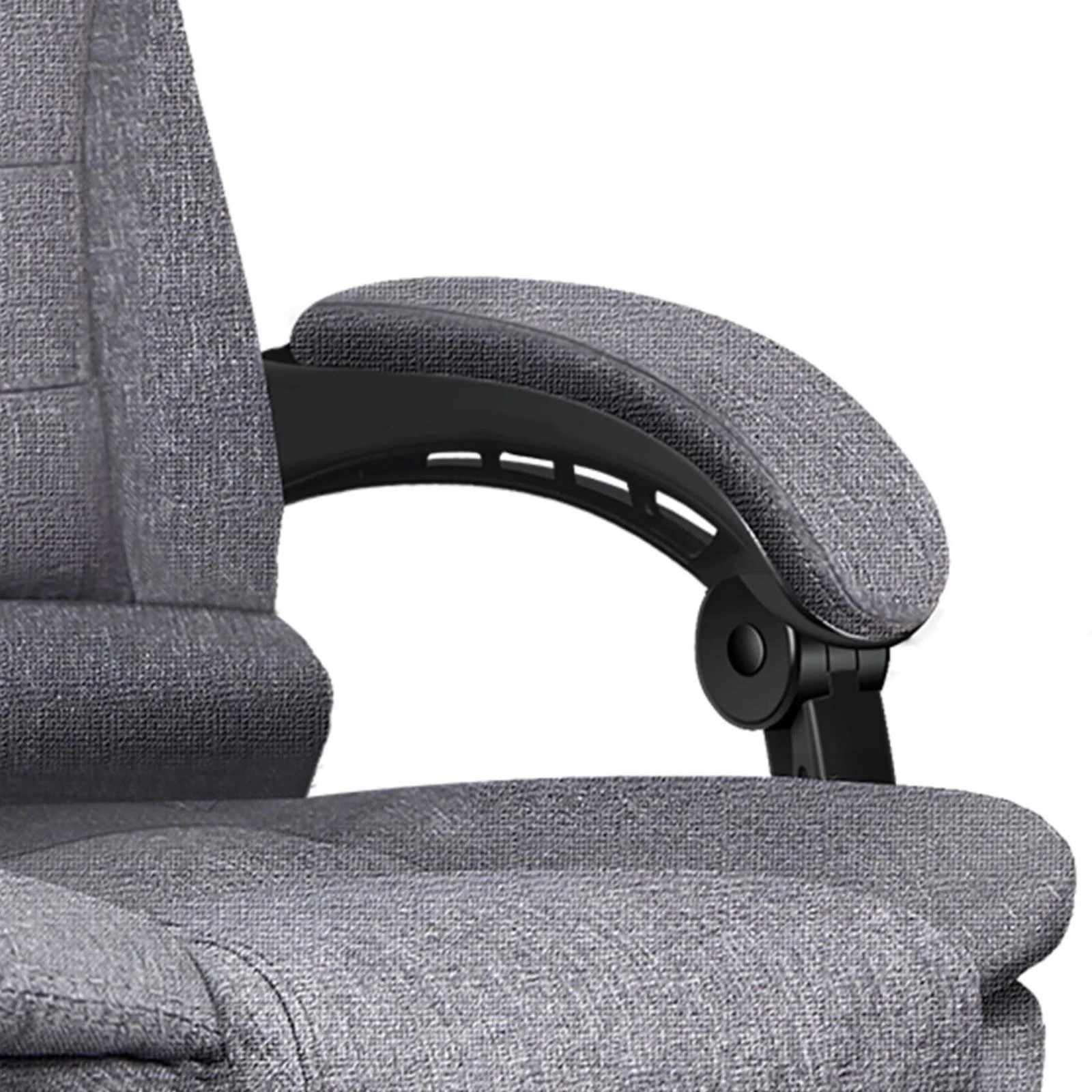 6 Alfordson Office Chair Gaming Executive Computer Racer Footrest Fabric - Grey, 6 of 10