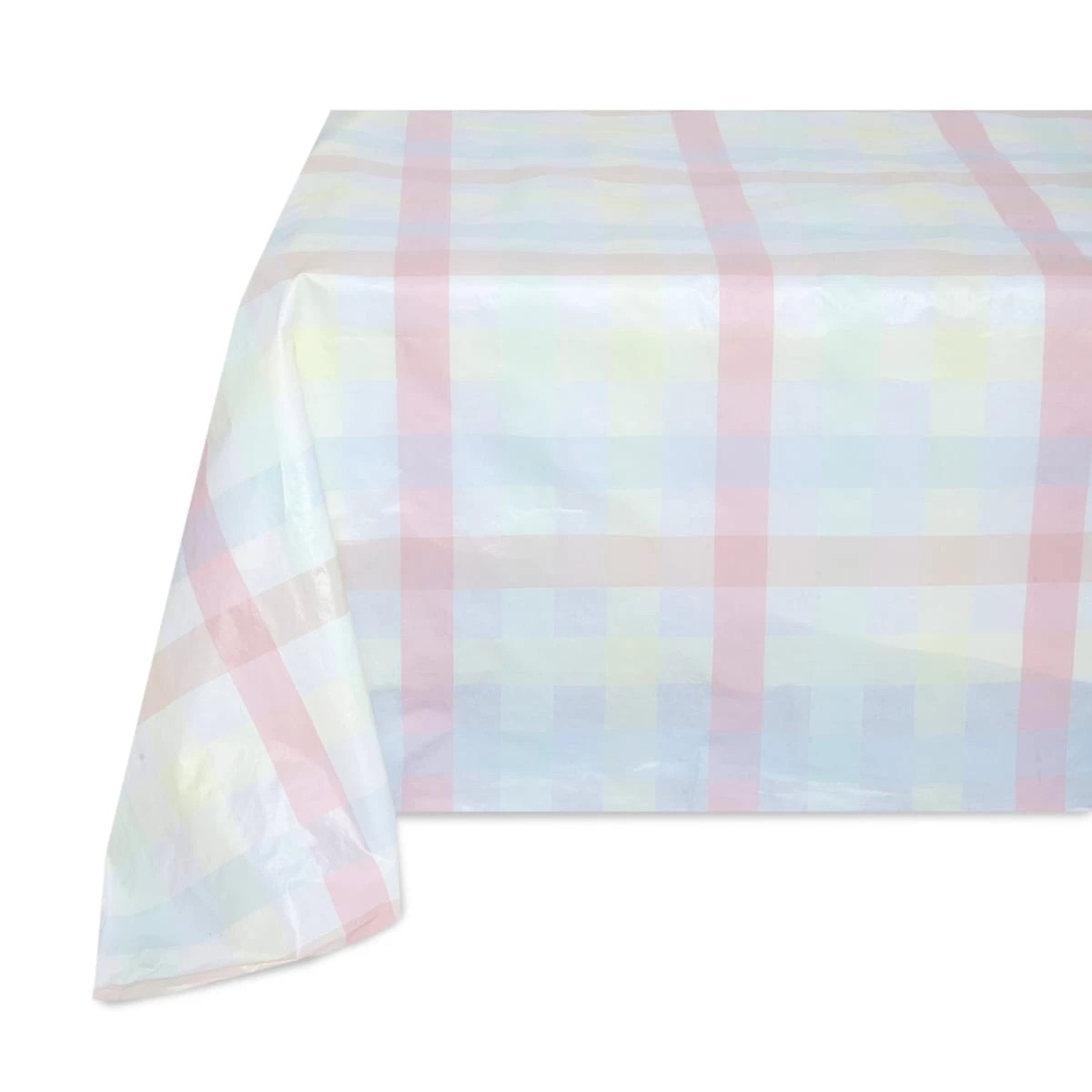 1 Reusable Heavy-Duty Tablecover - Pastel Check, 1 of 3