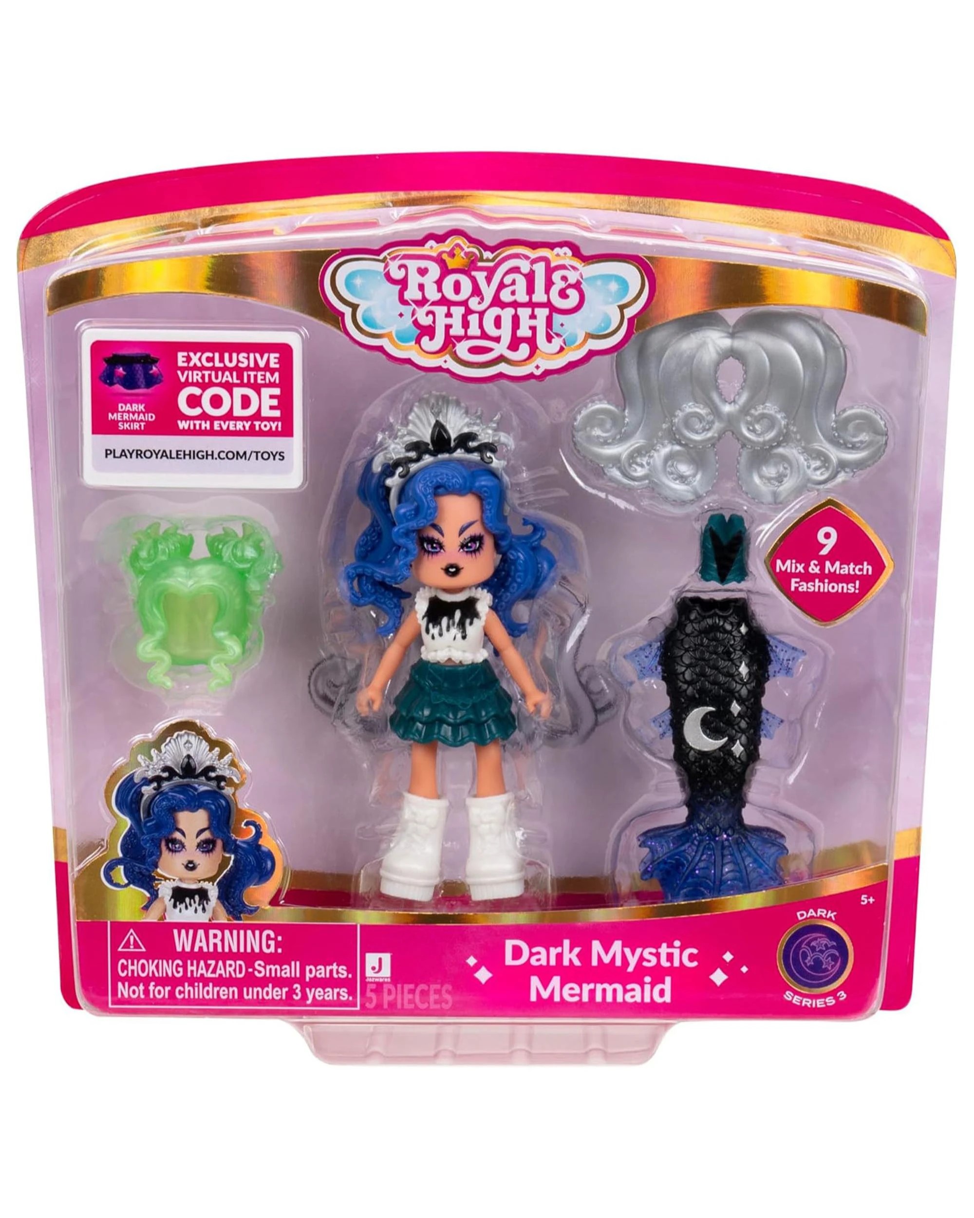 1 Royale High Dark Mystic Mermaid S3 Deluxe Core Figure, 1 of 8