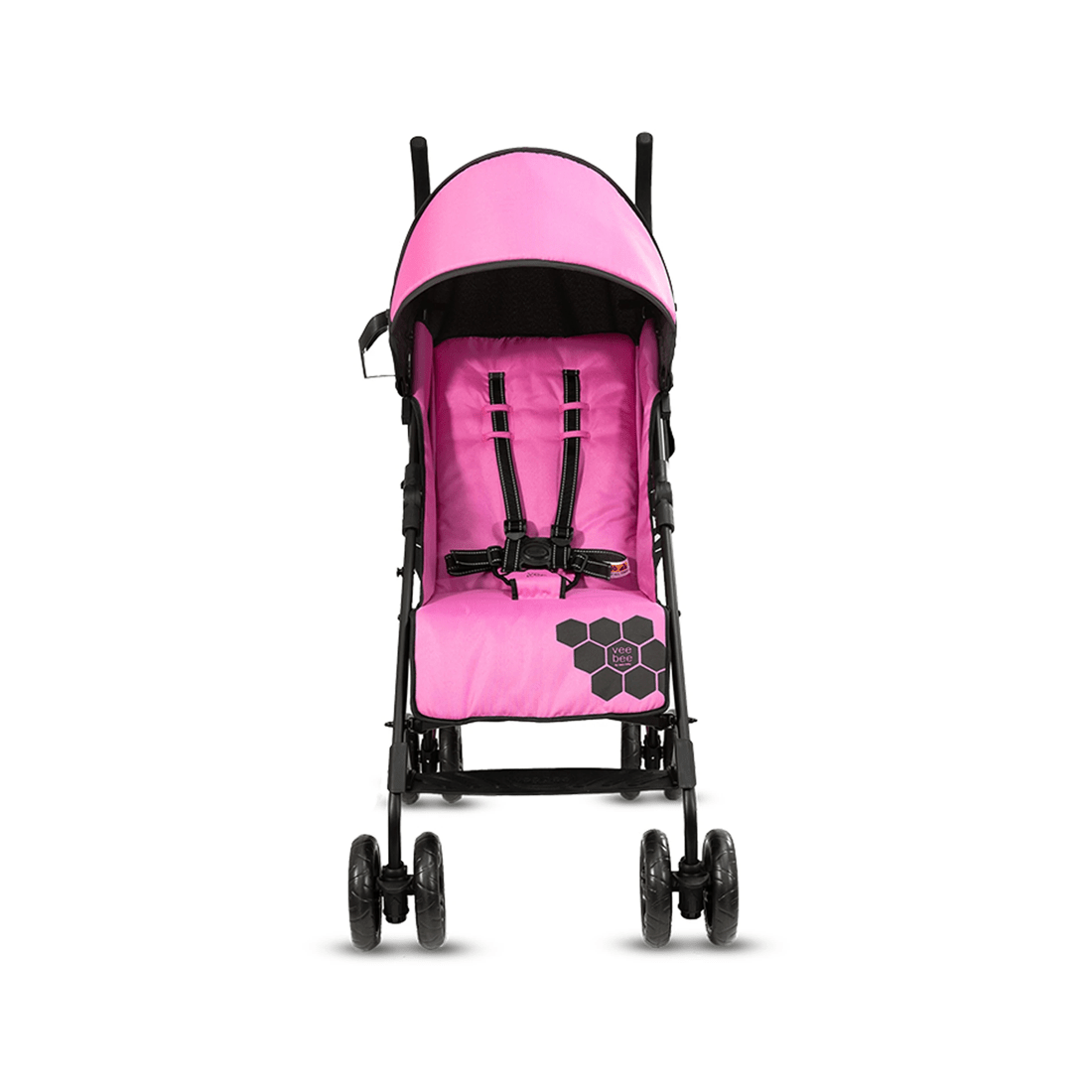 3 Vee Bee 108cm Reclining Foldable Baby Stroller Pram Suitable From Birth Rose Sun Cap
 - Pink, 3 of 3