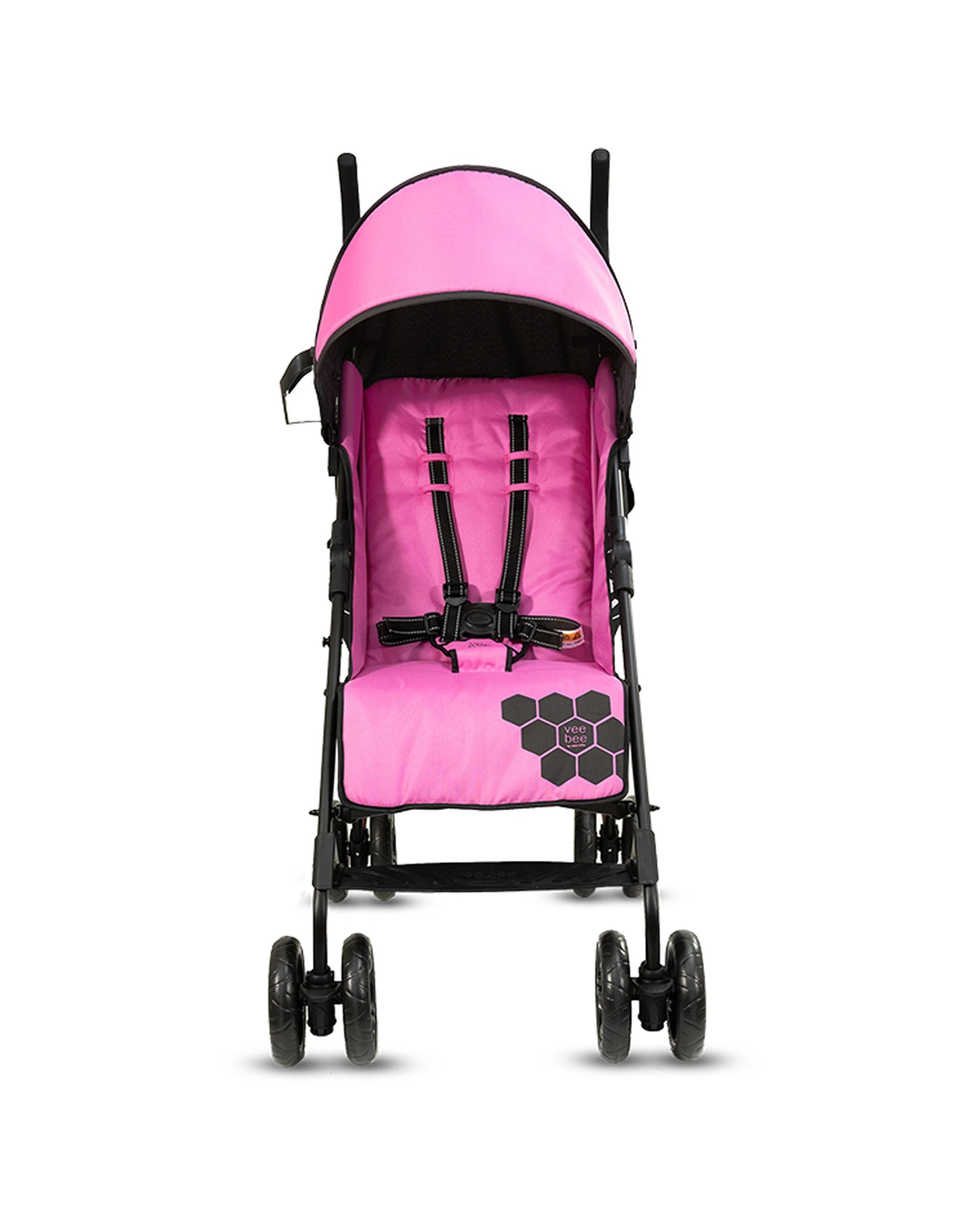 3 Vee Bee 108cm Reclining Foldable Baby Stroller Pram Suitable From Birth Rose Sun Cap
 - Pink, 3 of 3