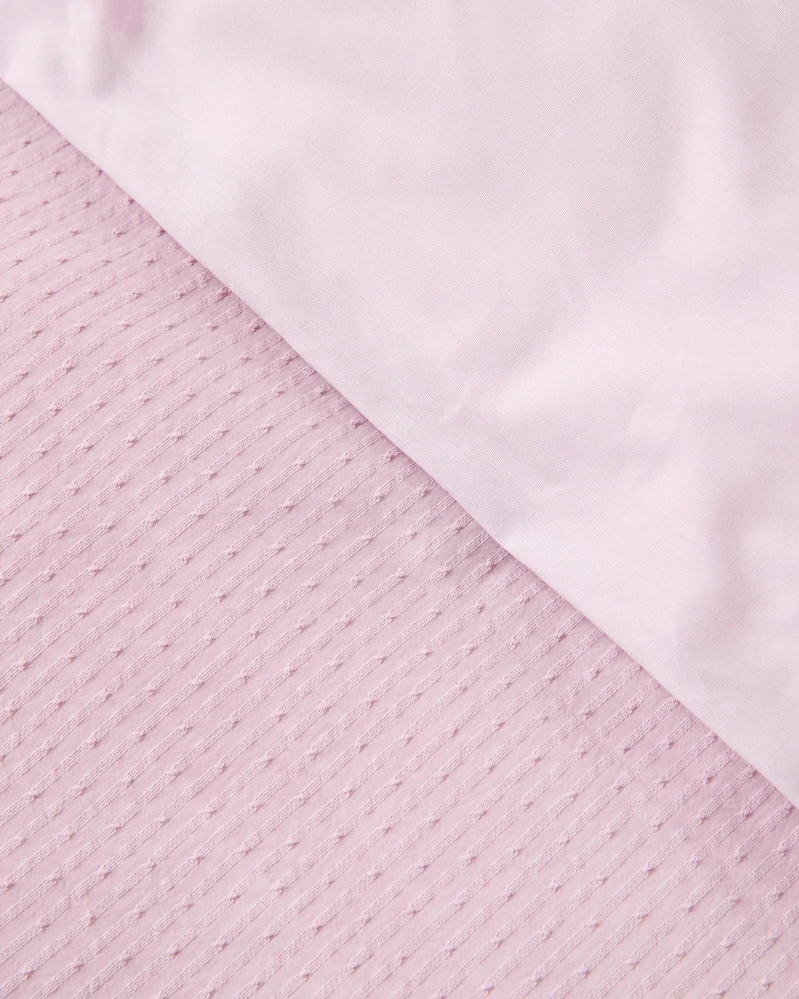 3 Target Australian Cotton Celine Jacquard Double Ruffle Quilt Cover Set - Queen Bed - Purple, 3 of 3