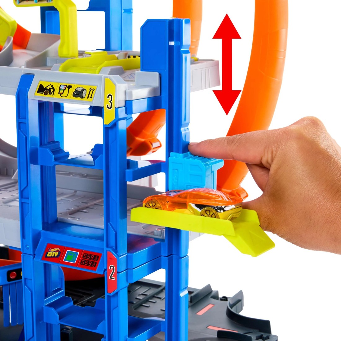 4 Hot Wheels Mega Loop Garage Playset, 4 of 6