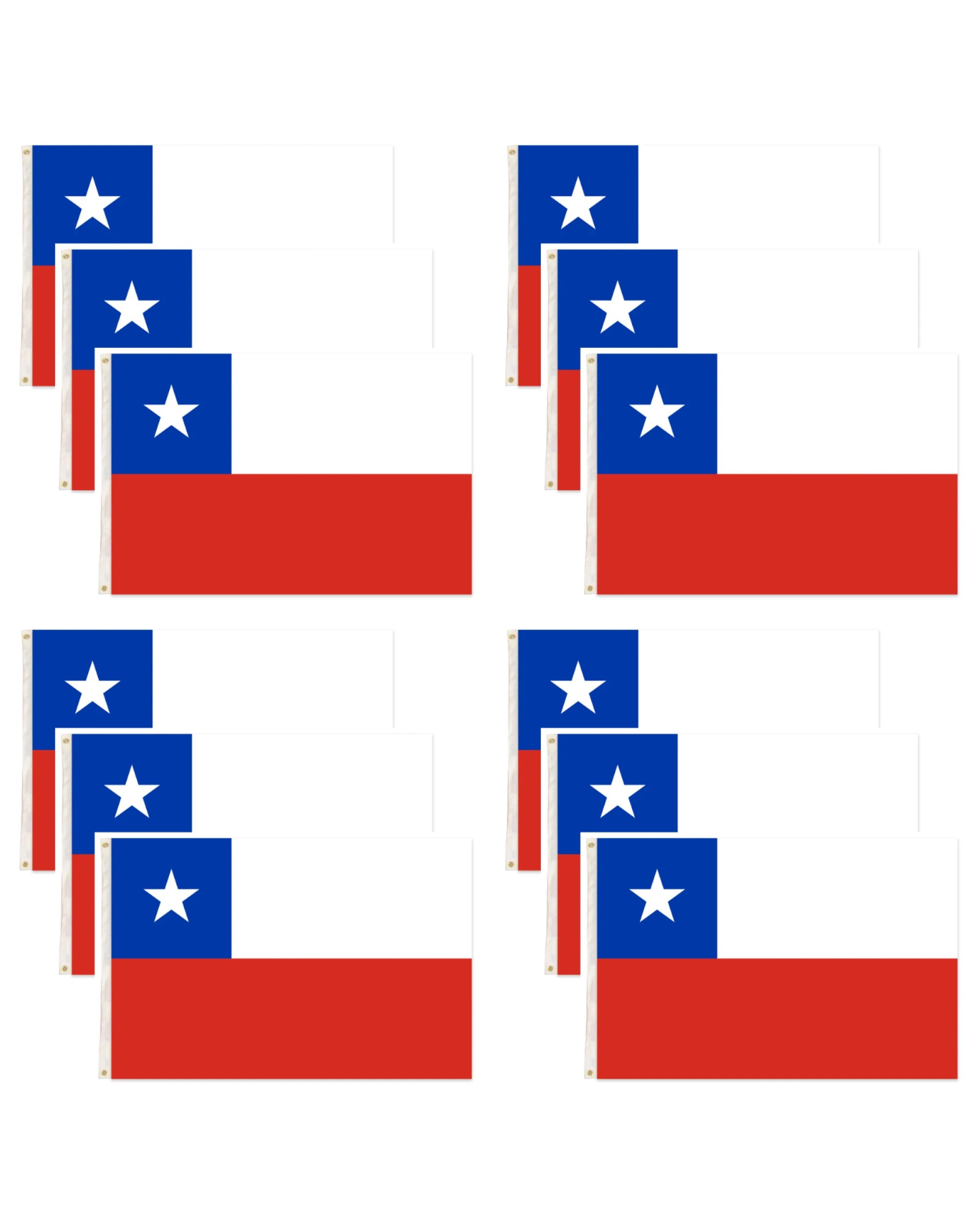 1 BR Costumes Chile Country Flag Chilean National 12 Pack, 1 of 1