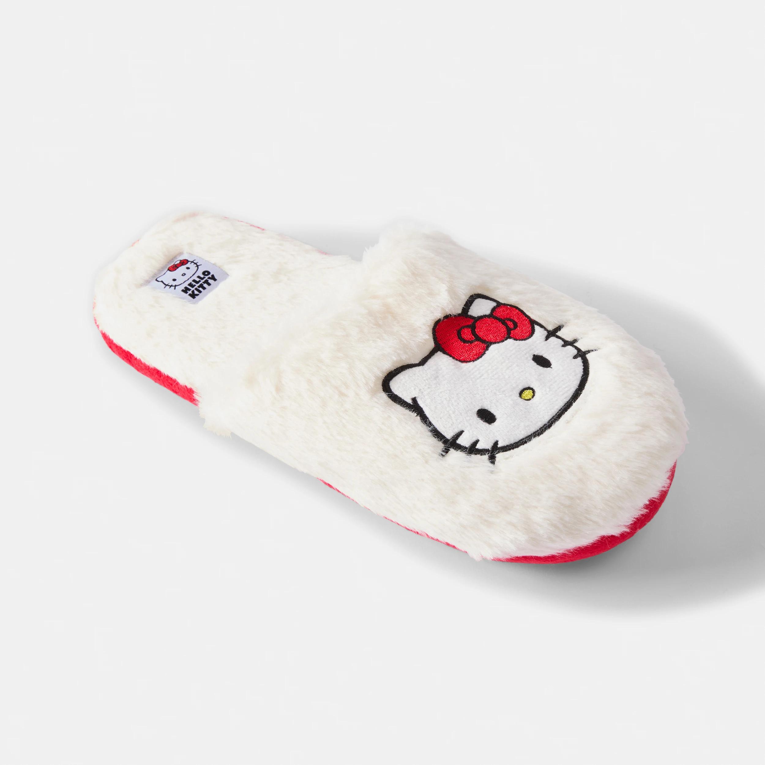 1 Hello Kitty License Novelty Scuffs WHITE, 1 of 4