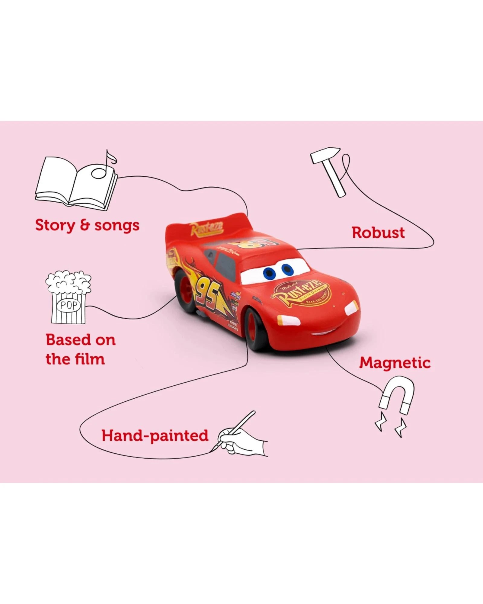 3 Tonies - Disney Cars - Lightning McQueen Tonie Audio Character - Multi, 3 of 5