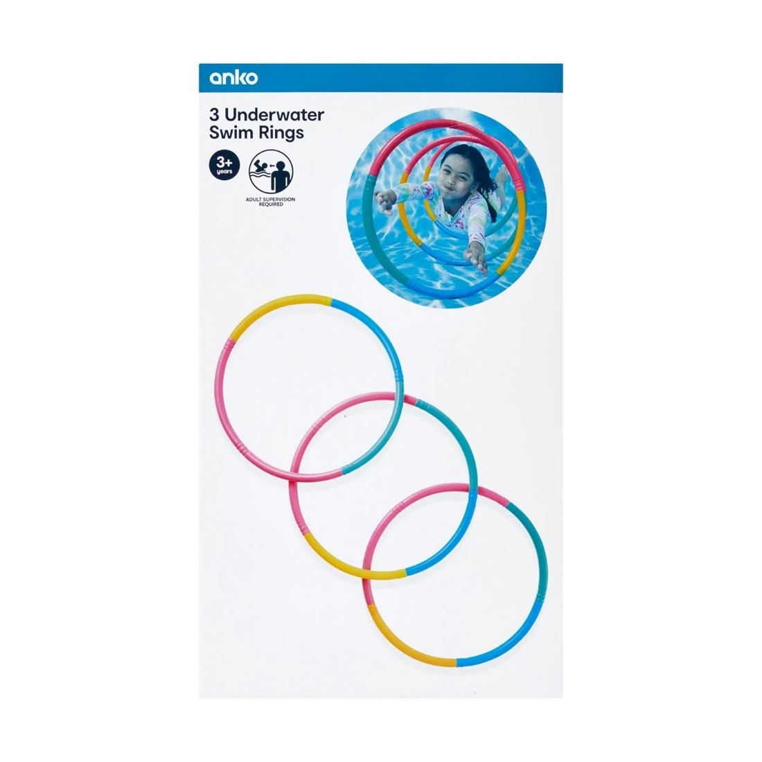 6 3 Pack Underwater Swim Rings, 6 of 6