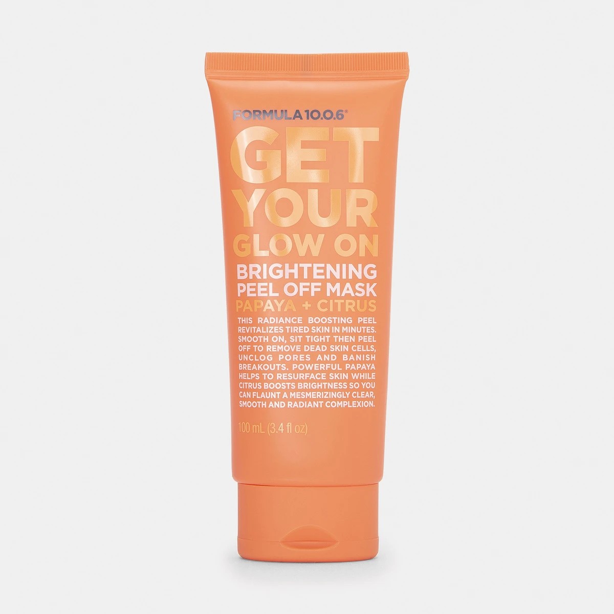 1 Formula 10.0.6 Get Your Glow On Brightening Peel Off Mask 100ml - Papaya & Citrus, 1 of 5
