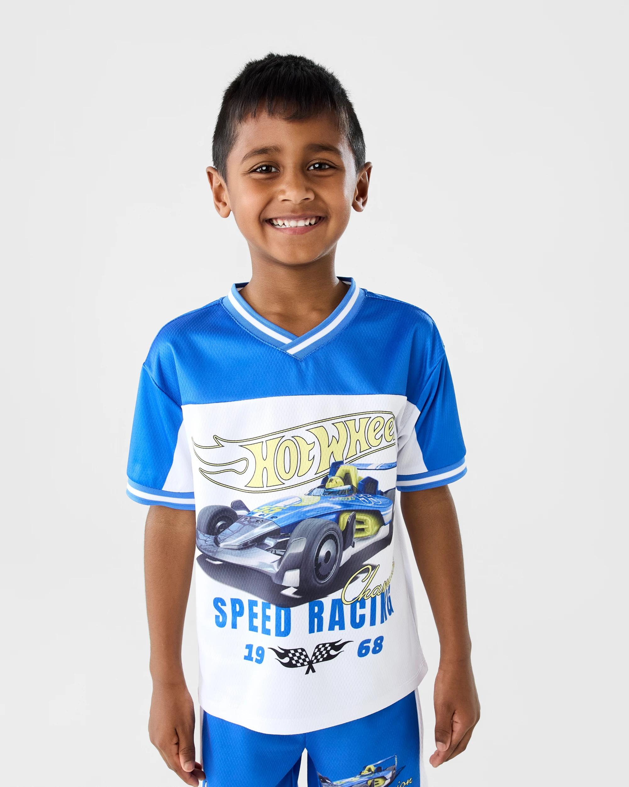 1 Hot Wheels License Oversized Mesh T-shirt Hot Wheels, 1 of 7