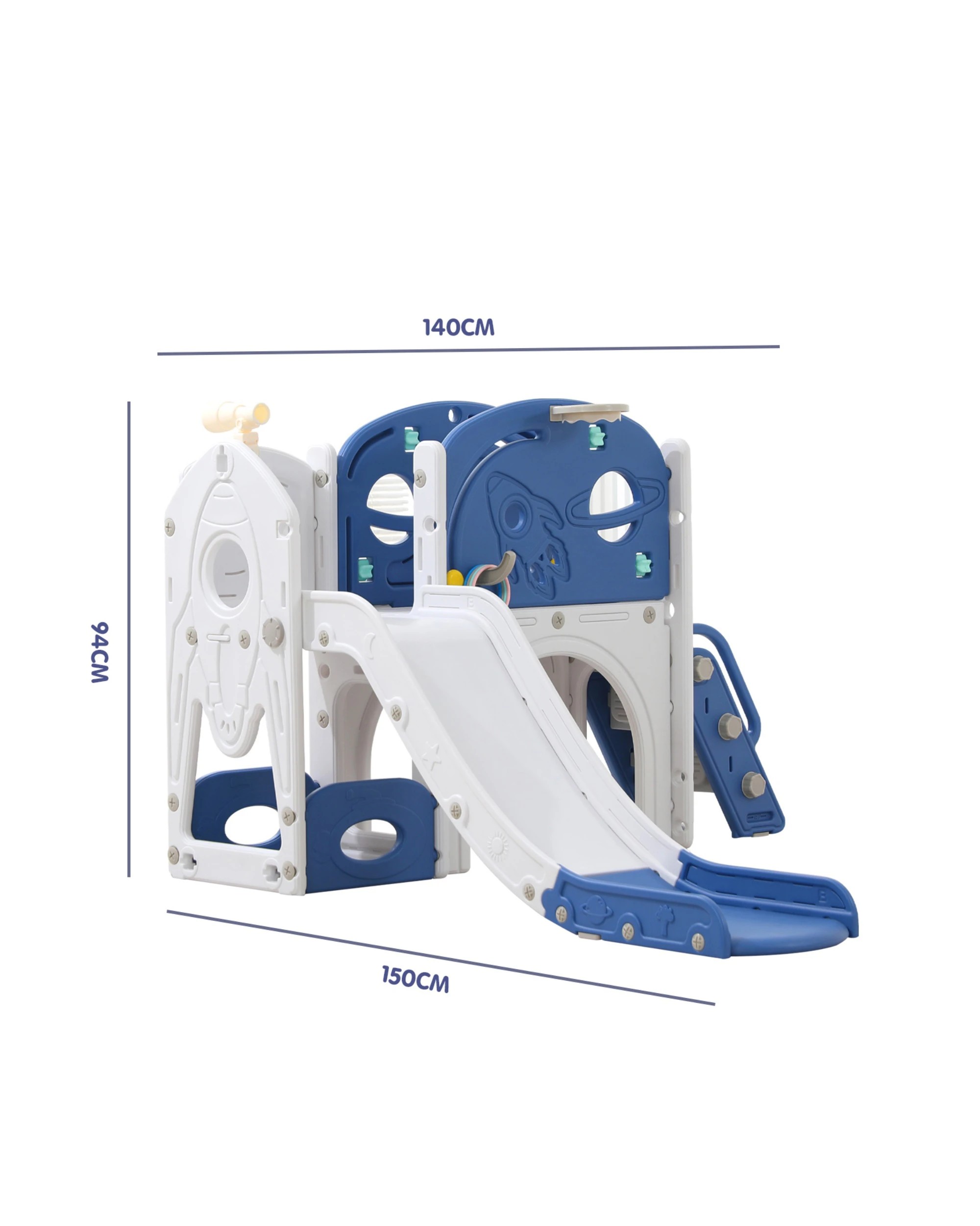 10 9 in 1 L-Shaped Toddler Slide Indoor Baby Slide Kids Playset Outdoor Playground, 10 of 10