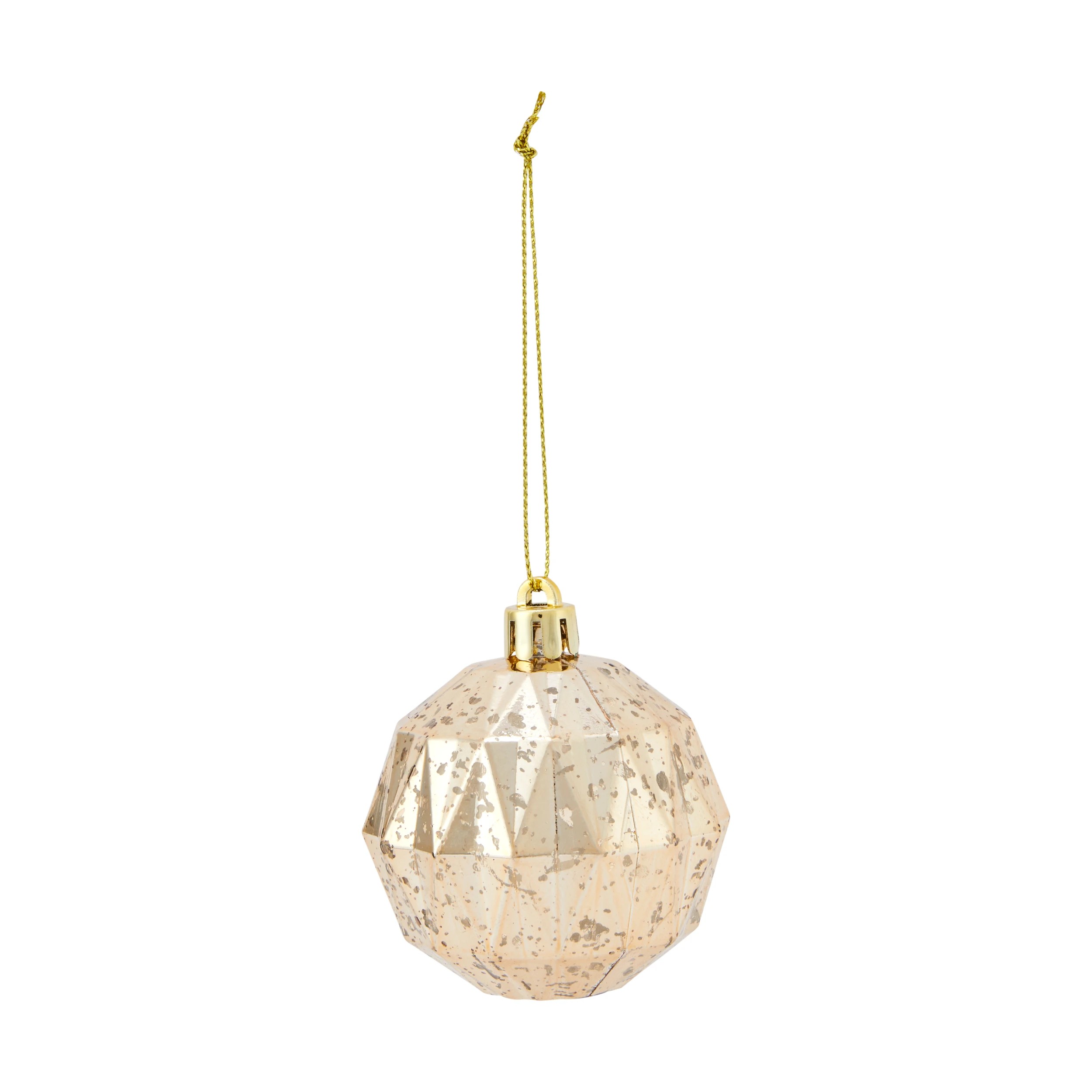 4 10 Pack 6cm Gold Look Baubles, 4 of 6