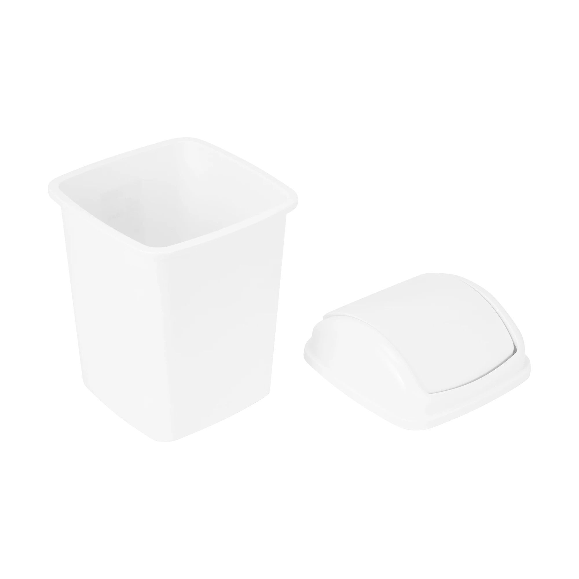 4 5L Swing Top Bin - White, 4 of 7