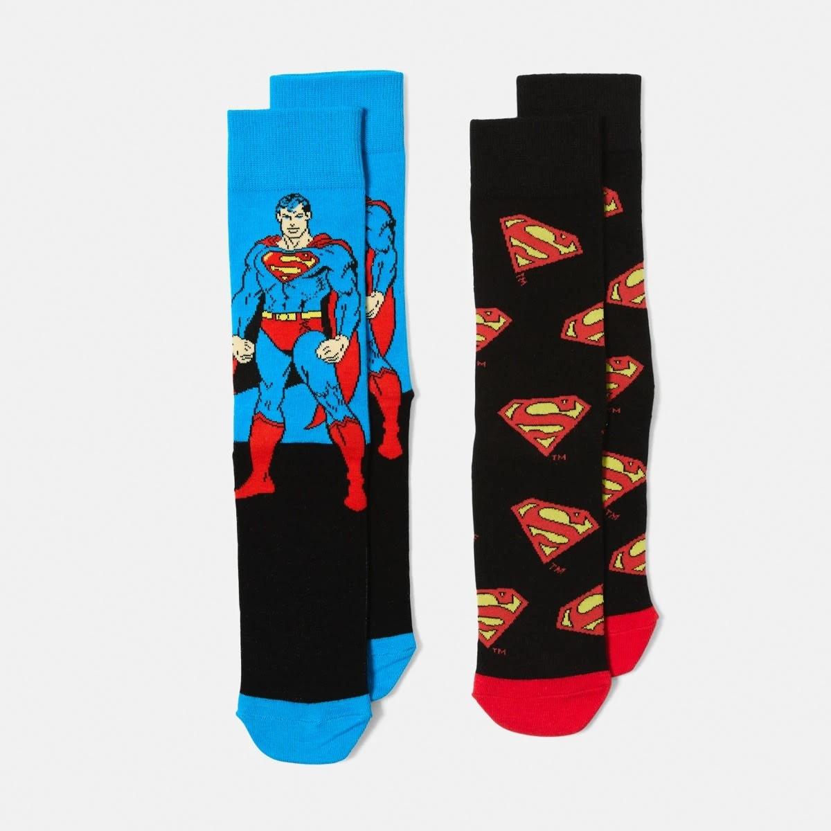1 2 Pack License Socks 2PK SUPERMAN, 1 of 3