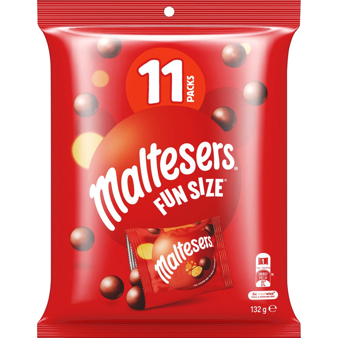 1 Maltesers 11 Piece Milk Chocolate Fun Size Share Pack 132g, 1 of 5