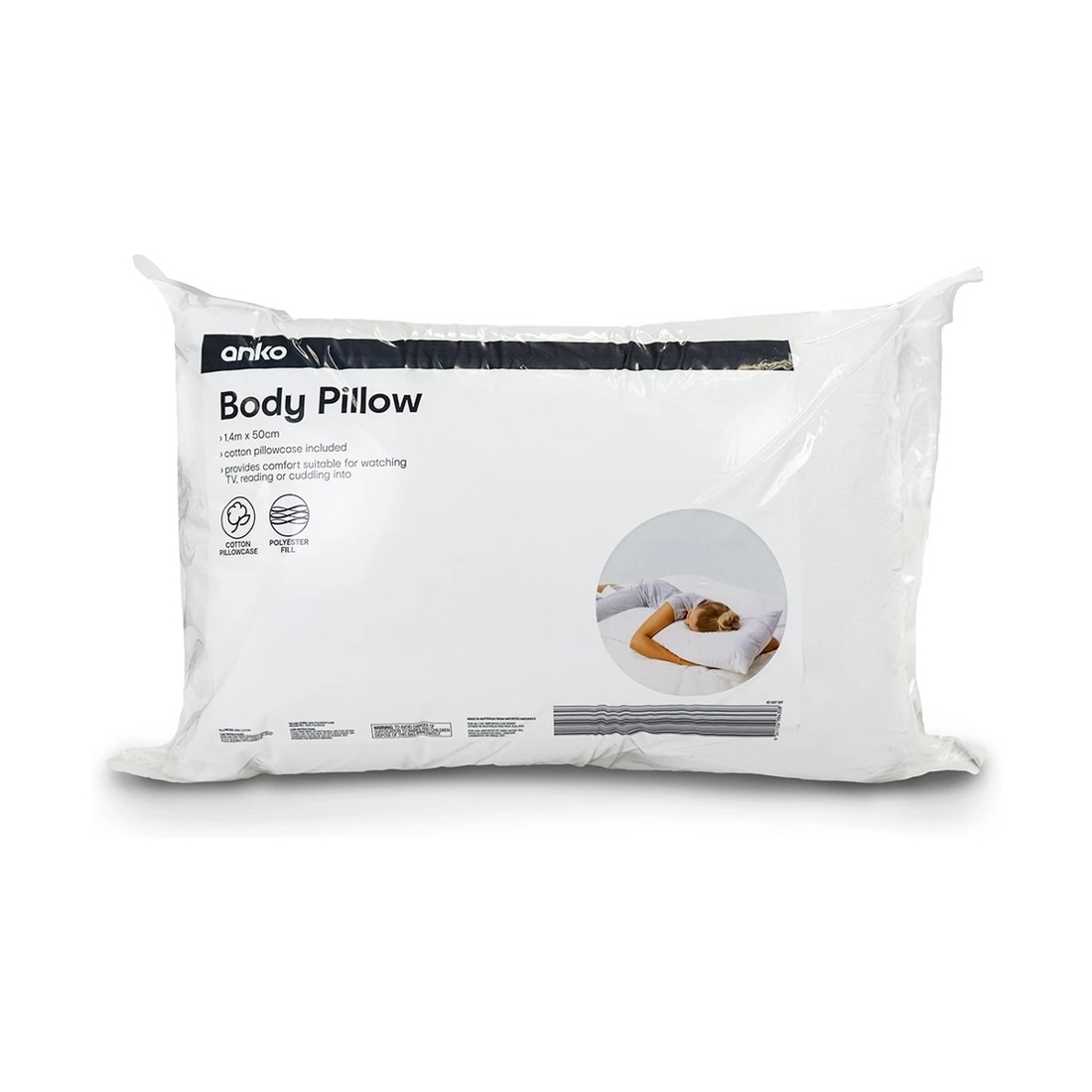 1 Body Pillow - White, 1 of 3