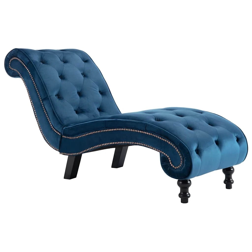 1 Vidaxl Chaise Lounge Lounge Chairs - Blue, 1 of 7