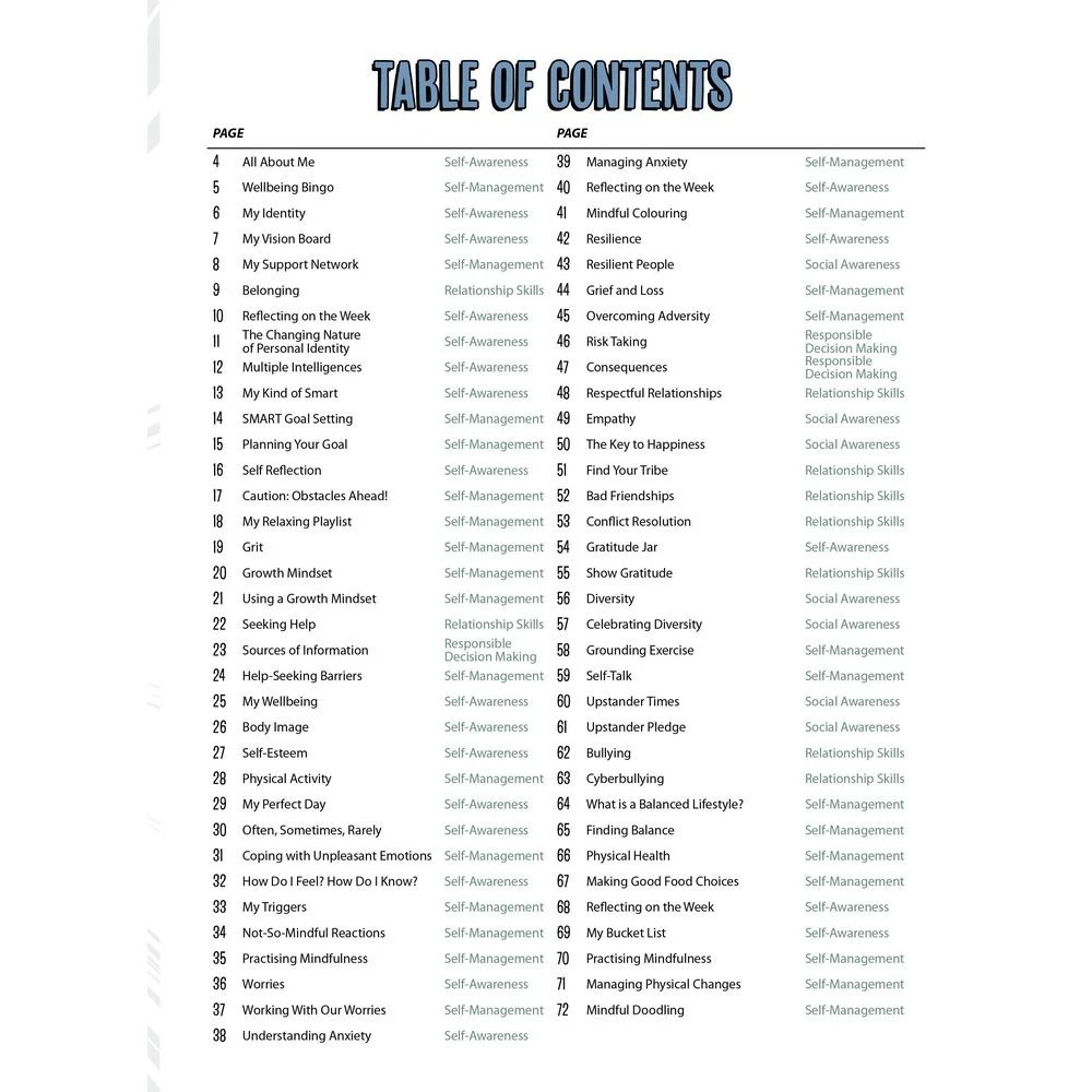 2 My Wellbeing Journal Year 7 & 8, 2 of 4