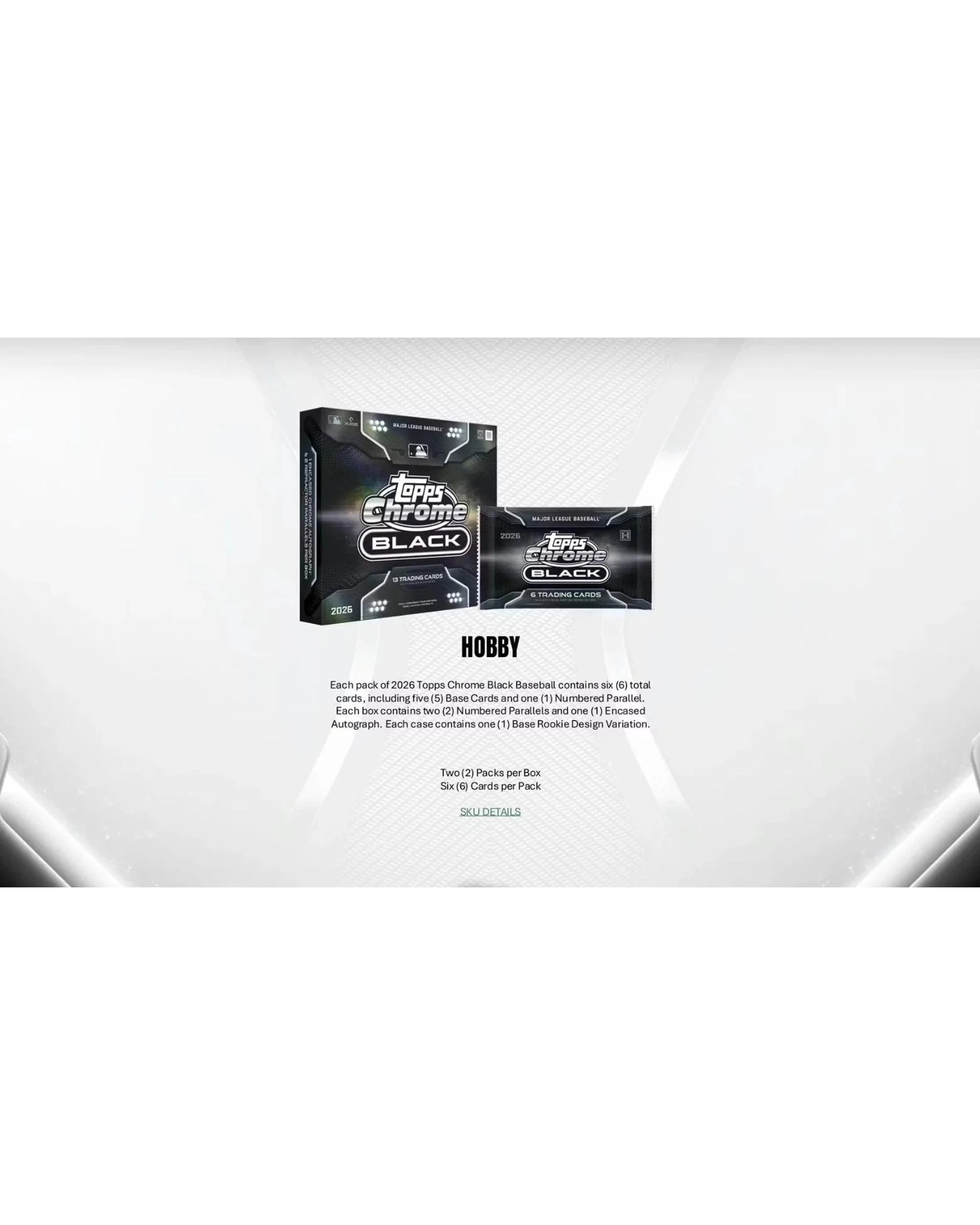 4 Topps 2026 MLB Chrome Black Baseball Hobby Box, 4 of 9