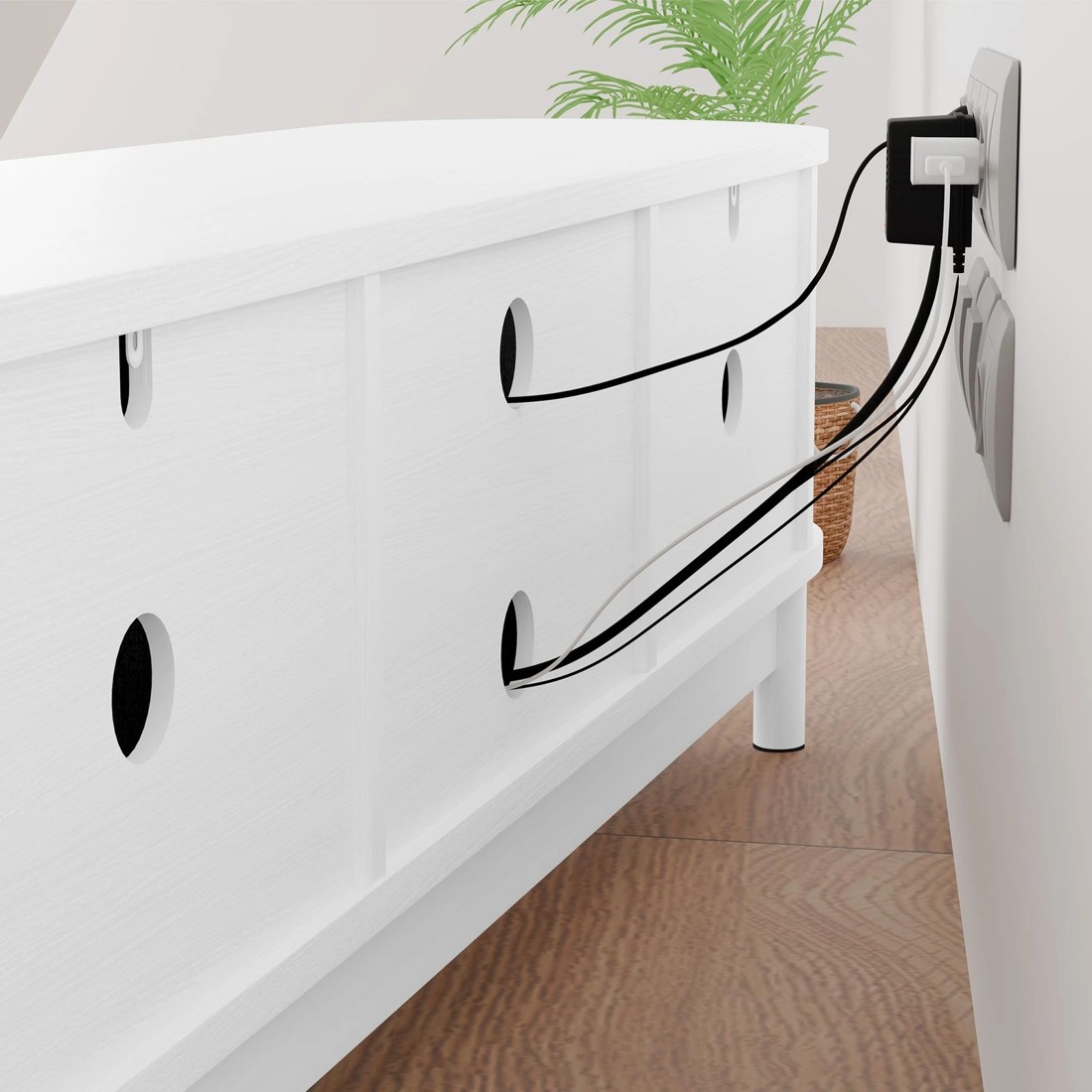 4 Alfordson TV Cabinet Entertainment Unit Stand 160cm Storage Shelf - White, 4 of 10