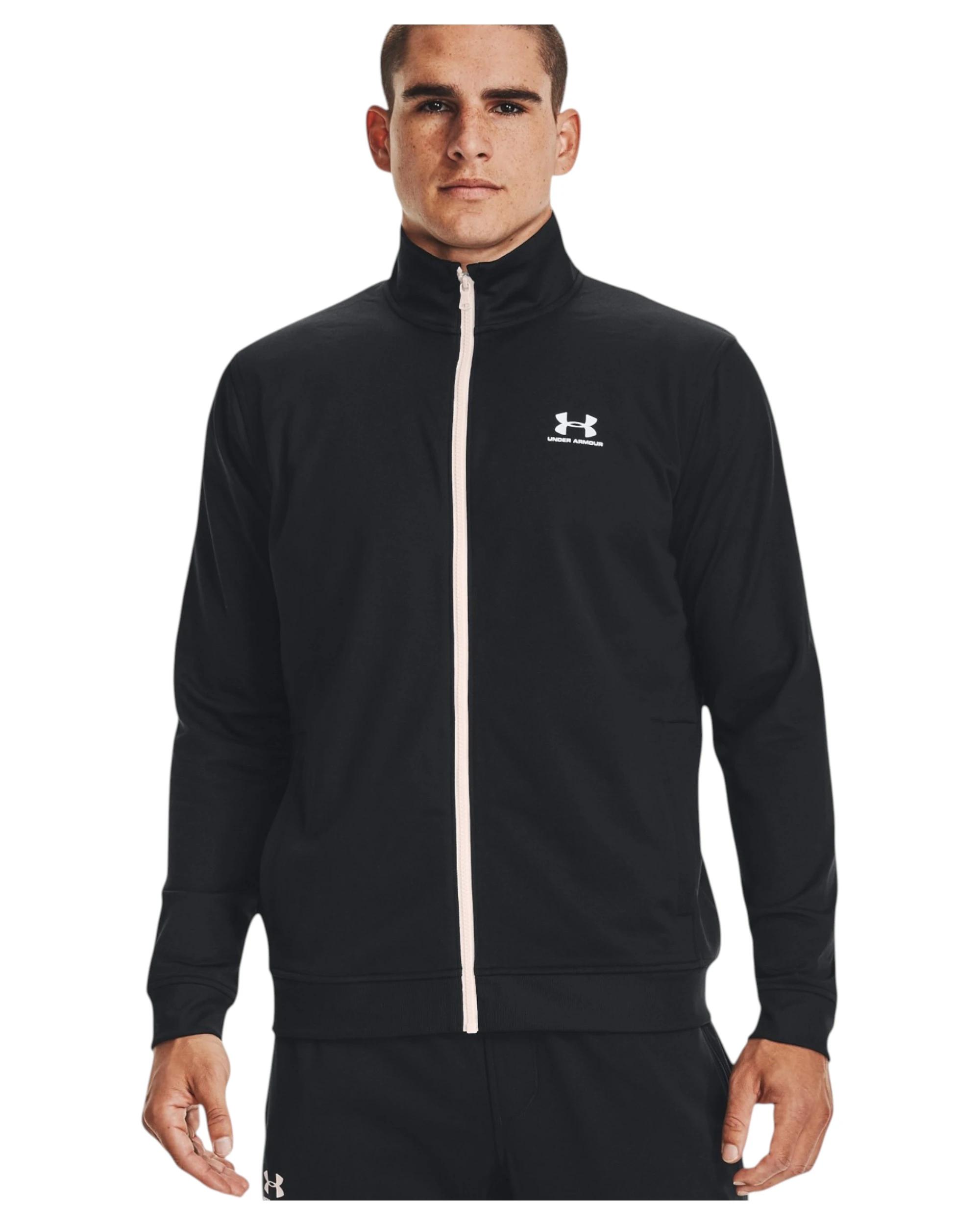 2 Under Armour Mens Ua Sportstyle Tricot Jacket Active Sweatshirt Black Black, 2 of 6