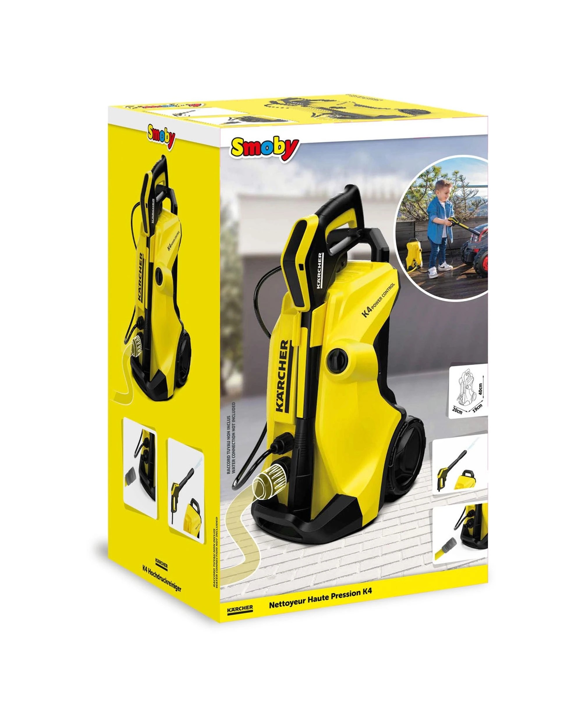 1 Smoby Karcher Kids High Pressure Spray Trolley Toy, 1 of 5
