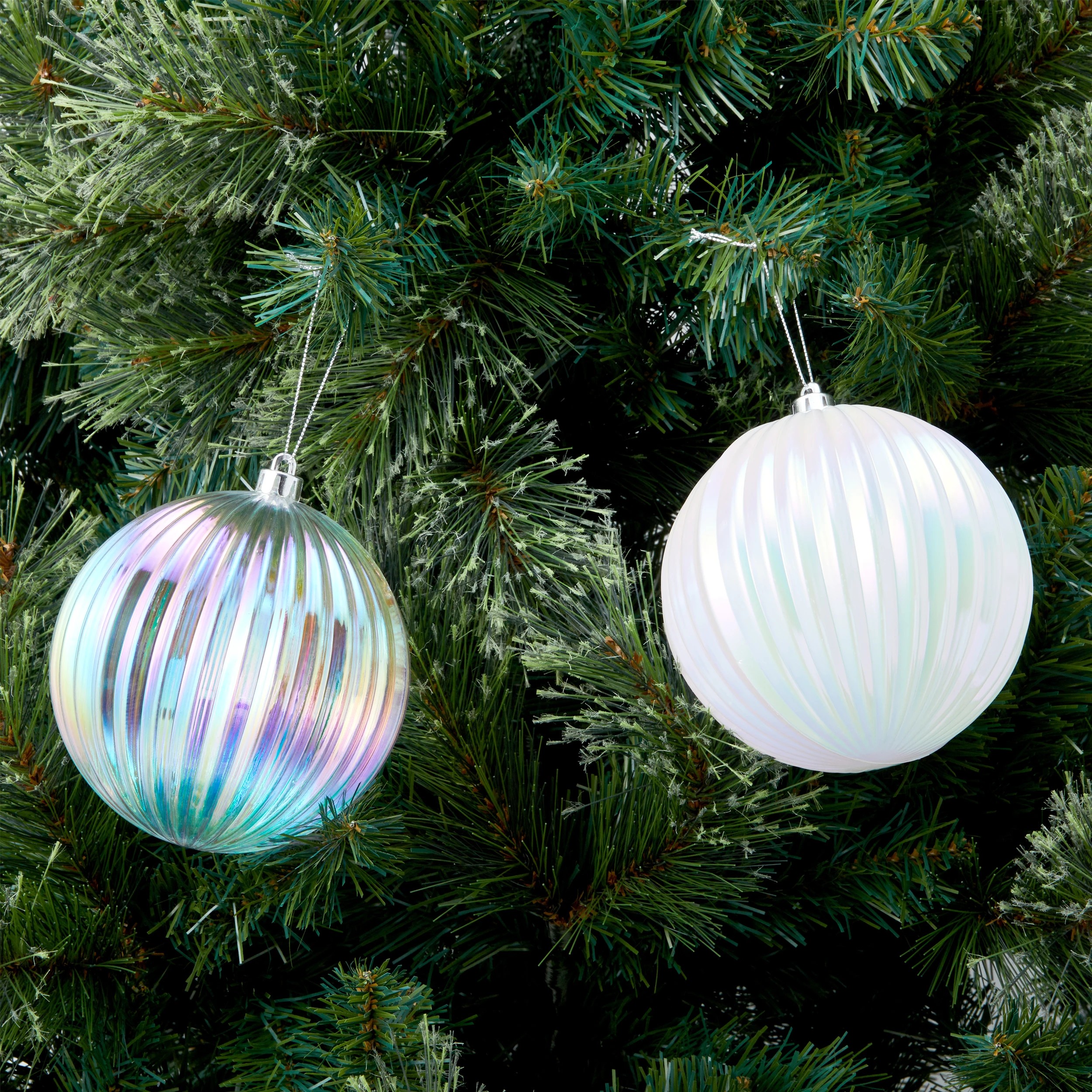 5 8 Pack 12cm Whimsy Baubles, 5 of 6