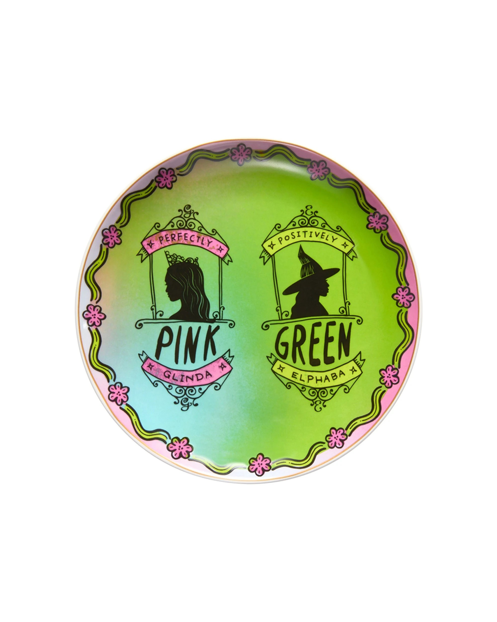 1 Maxwell & Williams Wicked Magical Coupe Side Plate 19cm Positively Perfect - Green, 1 of 3