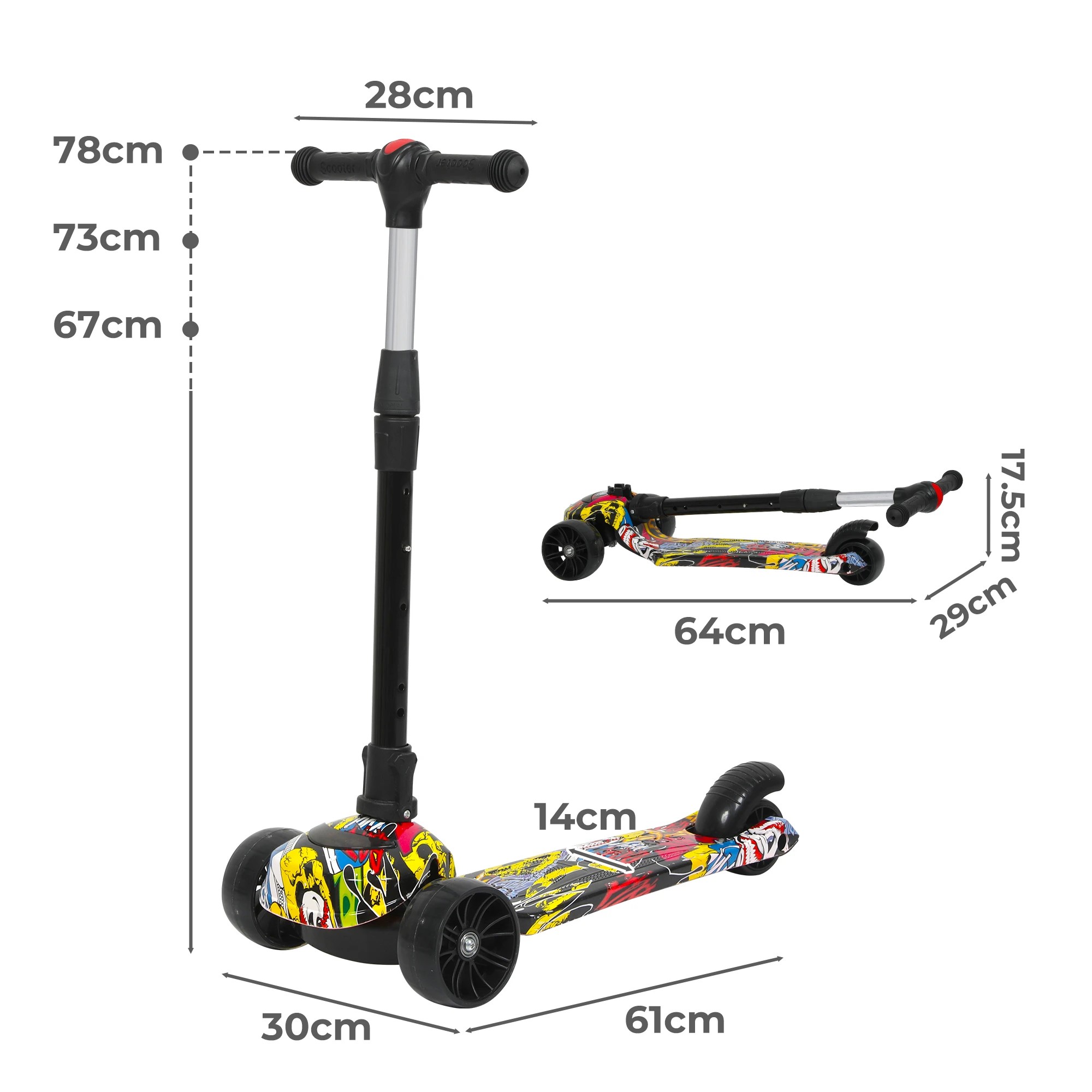 3 Bopeep Foldable Kids Scooter, 3 of 6