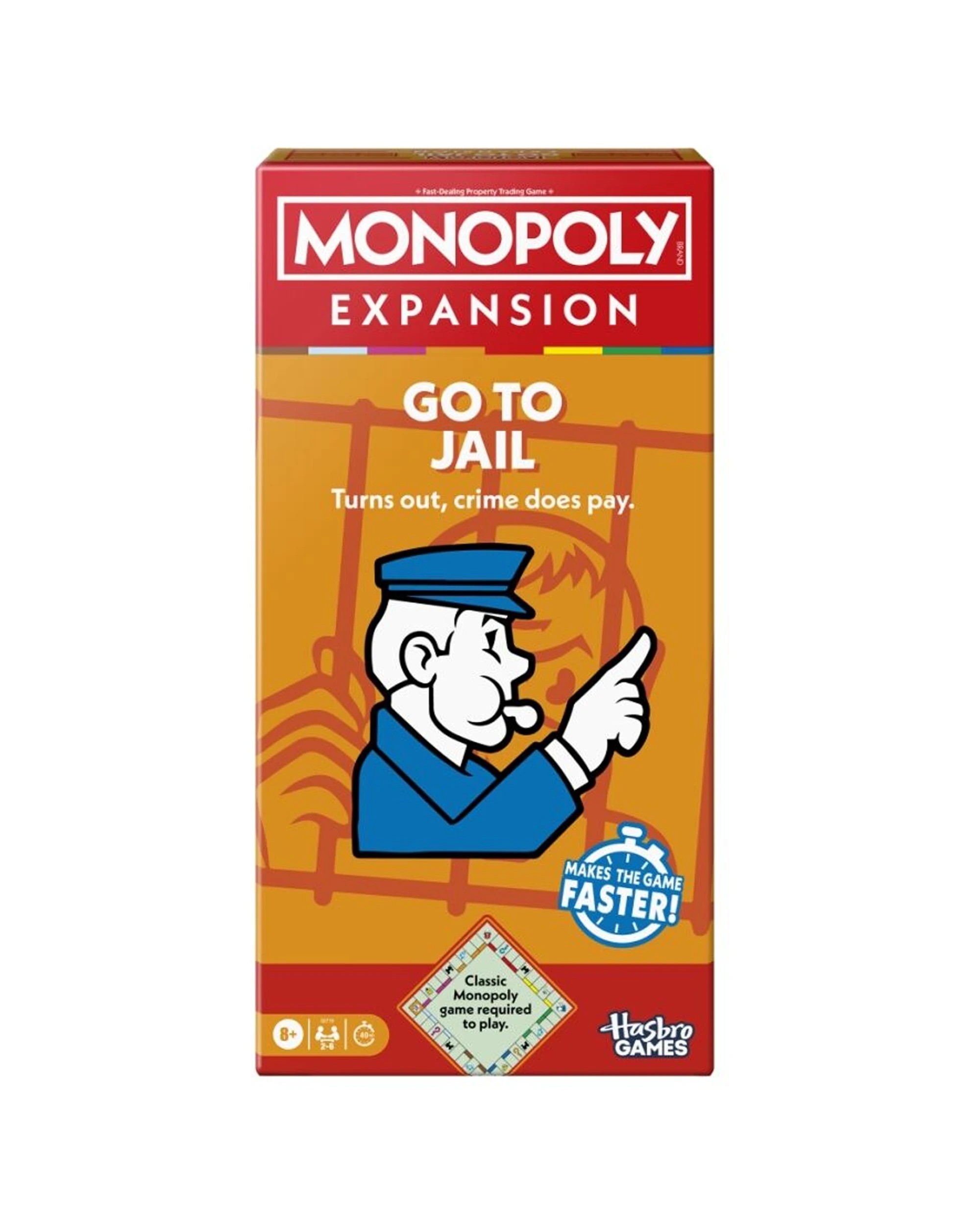 1 Monopoly Go To Jail Expansion Pack Compatible With Classic Game - Multi, 1 of 7