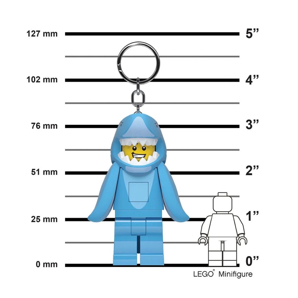 8 Lego Shark Man LEDLITE Keyring, 8 of 8