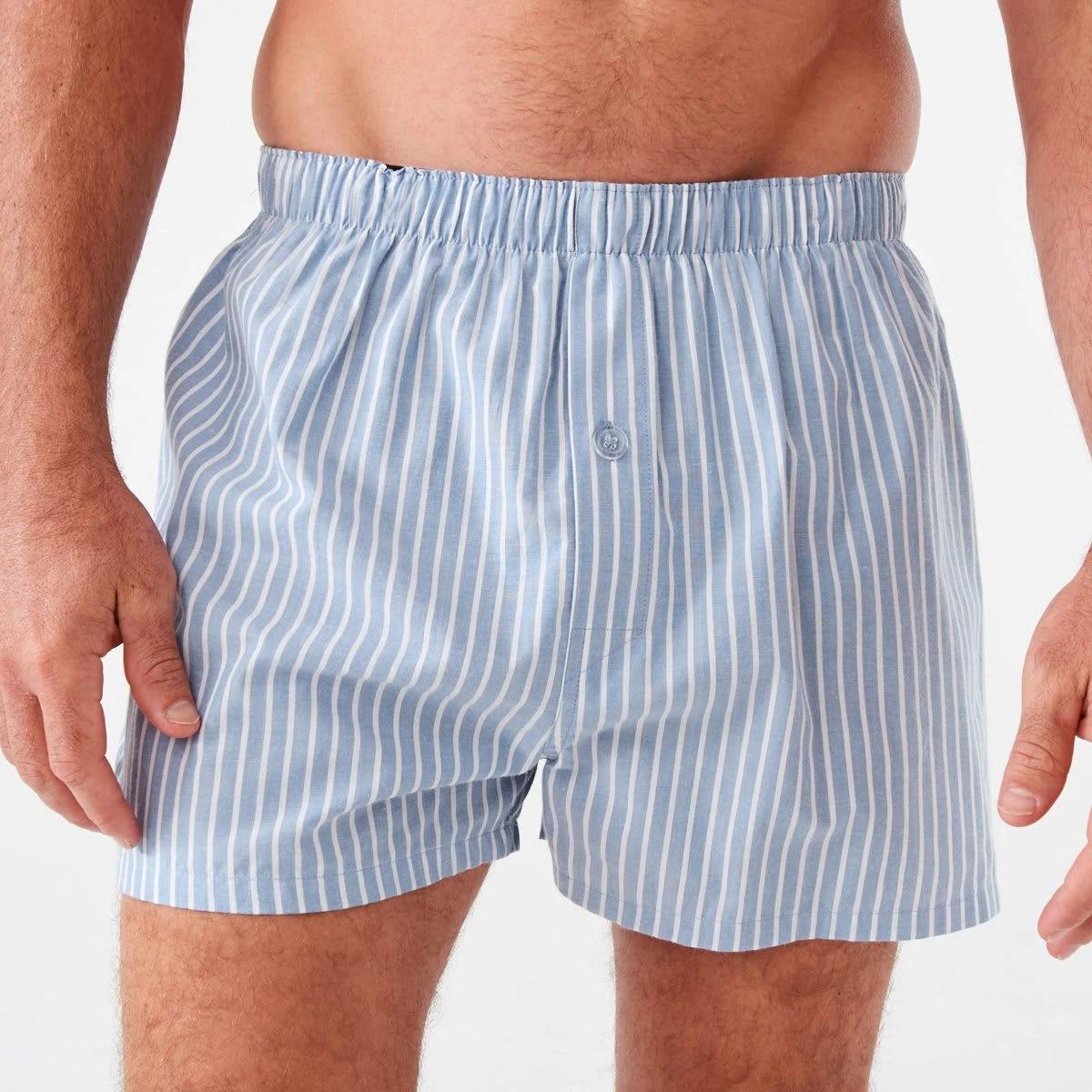 4 3 Pack Alpha Classic Woven Boxers SHAVE STRIPE, 4 of 7