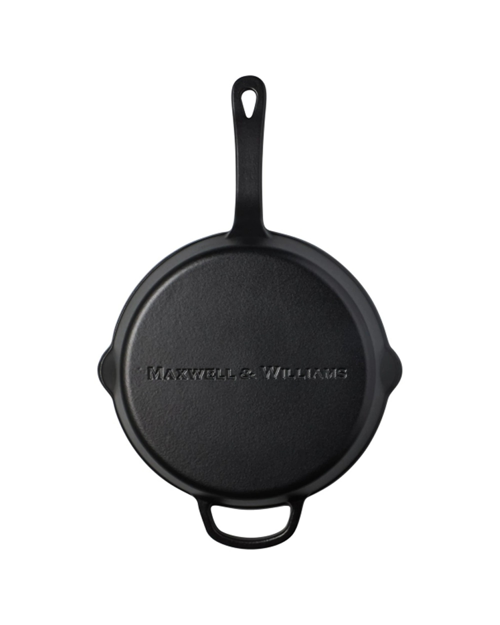 3 Maxwell & Williams Durable Cast Iron Frypan Cookware 26cm - Black, 3 of 6