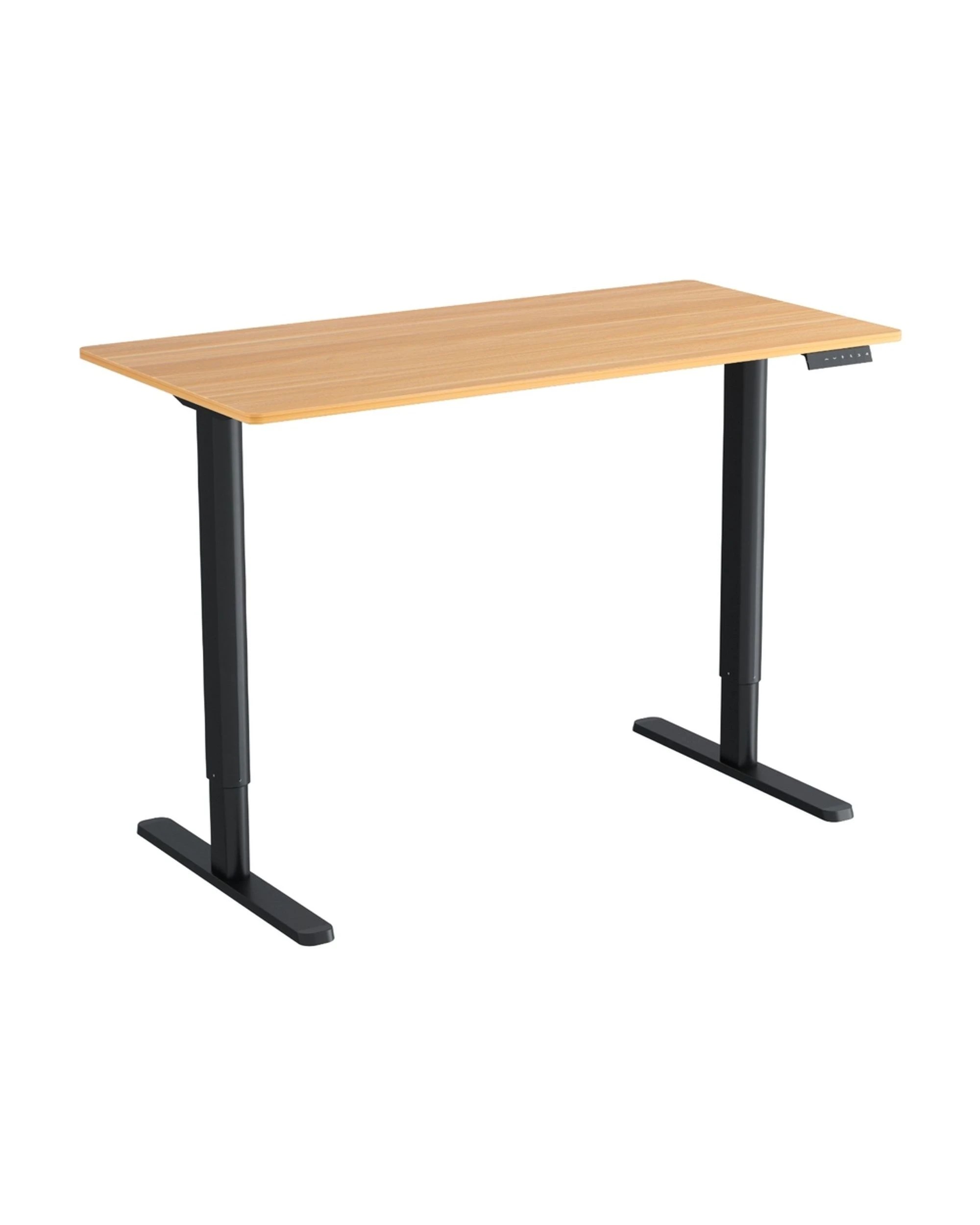 1 120CM Artiss Electric Standing Desk Sit Stand Desks Home Office Computer Desk - Brown, 1 of 7