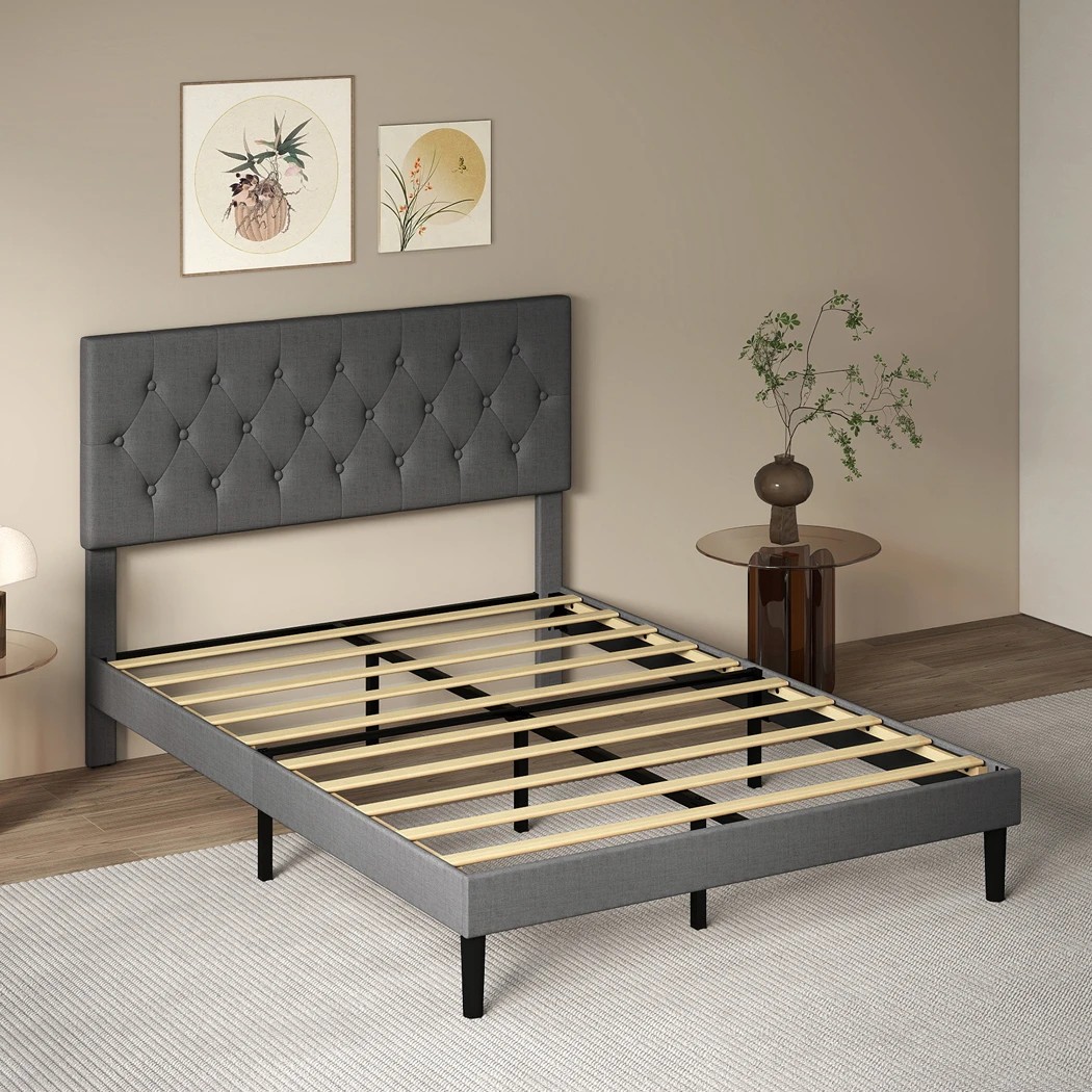 5 Levede Double Size Bed Frame Upholstered, 5 of 5
