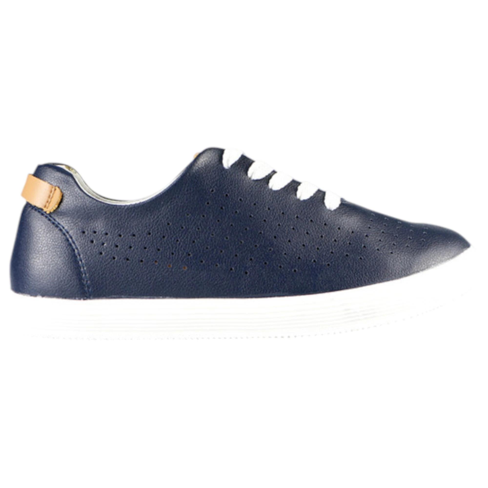1 Natural Comfort Womens California Leather Sneaker Shoes BLACK, 1 of 3