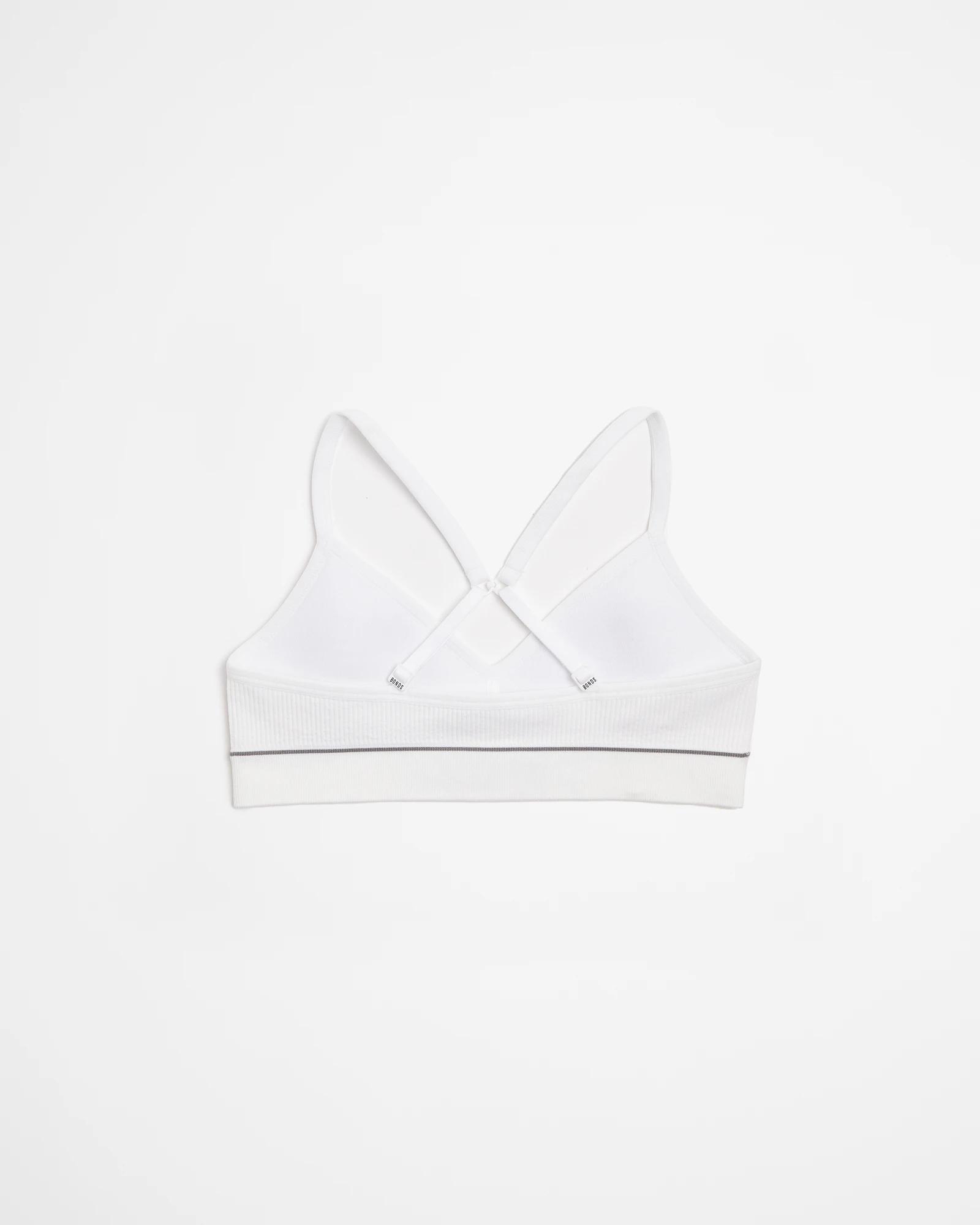 2 Bonds Girls Retro Rib Contour Crop WHITE, 2 of 2