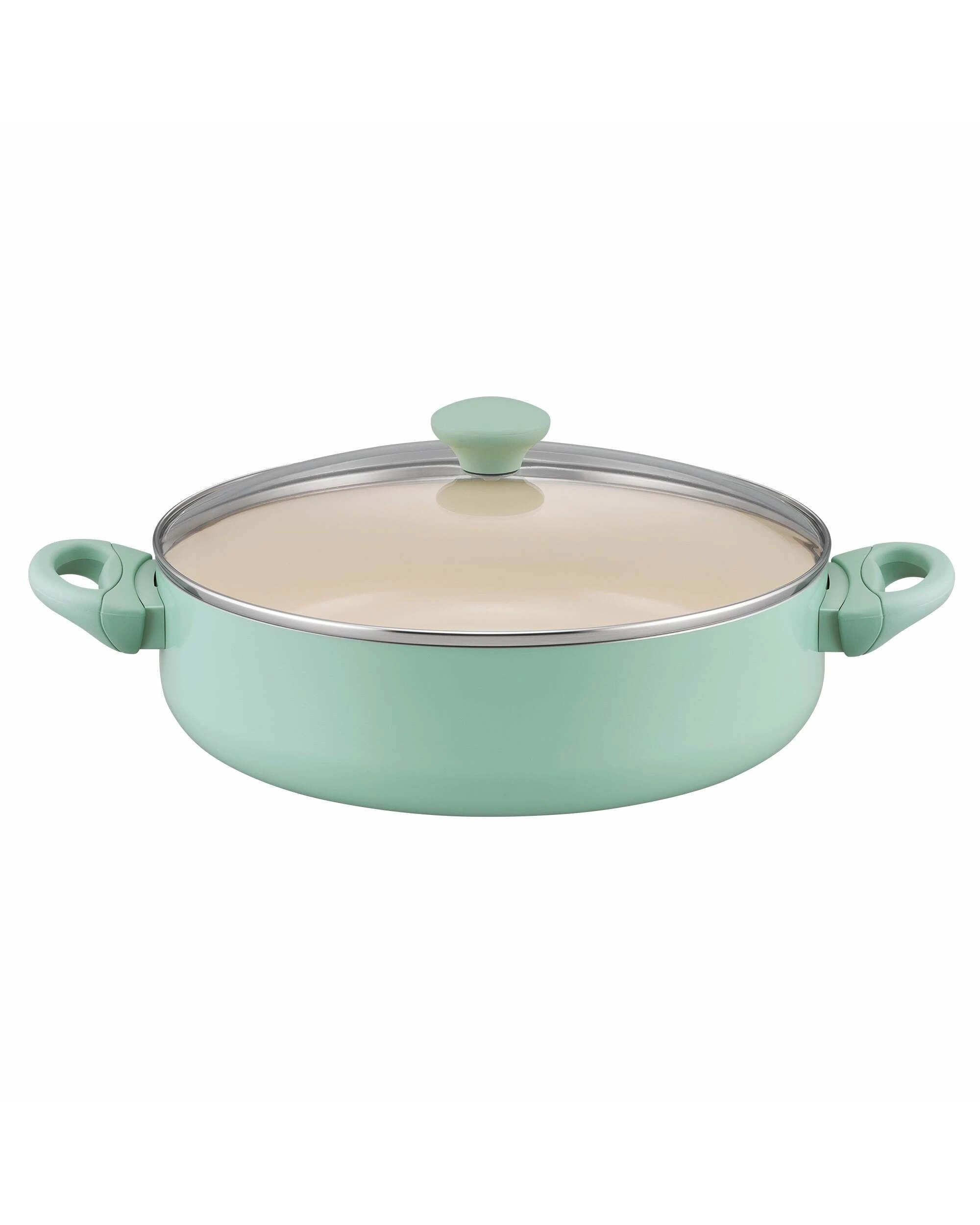 1 RACO SmartStart Ceramic Nonstick Induction Covered Sauteuse 30cm/5.7L Lichen - Green, 1 of 2