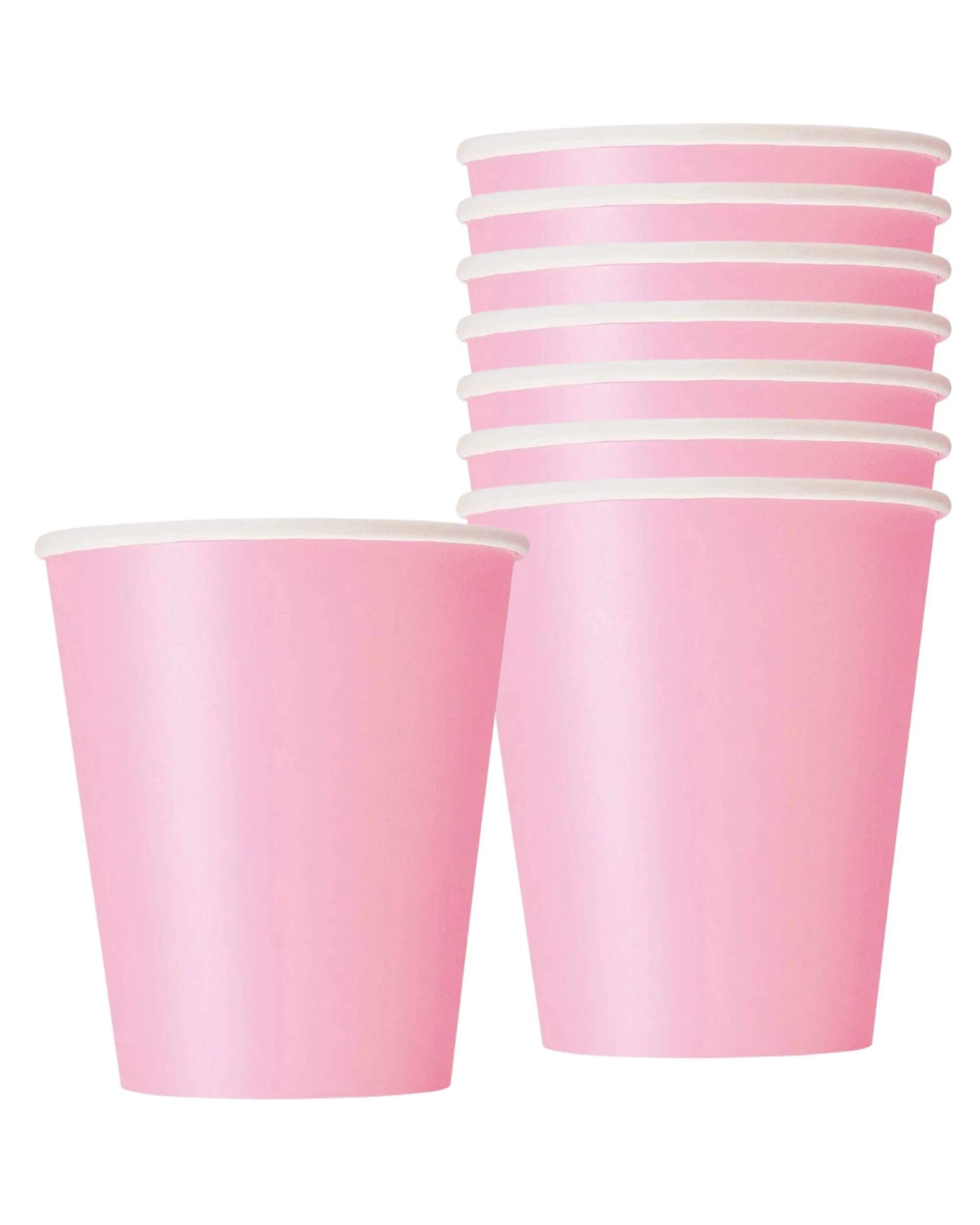 1 Unique Lovely Pink Paper Cups Pack of 8 - Pink, 1 of 1