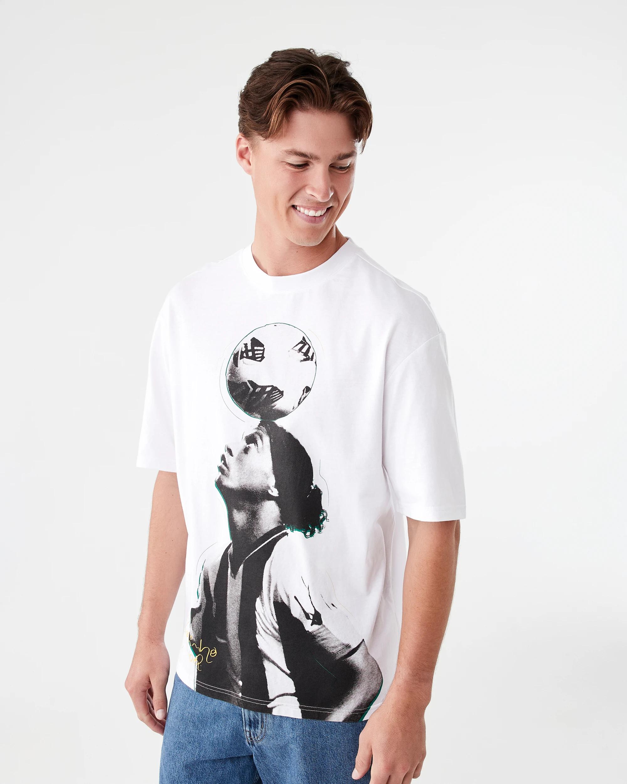2 Ronaldinho Adult T-shirt White, 2 of 6
