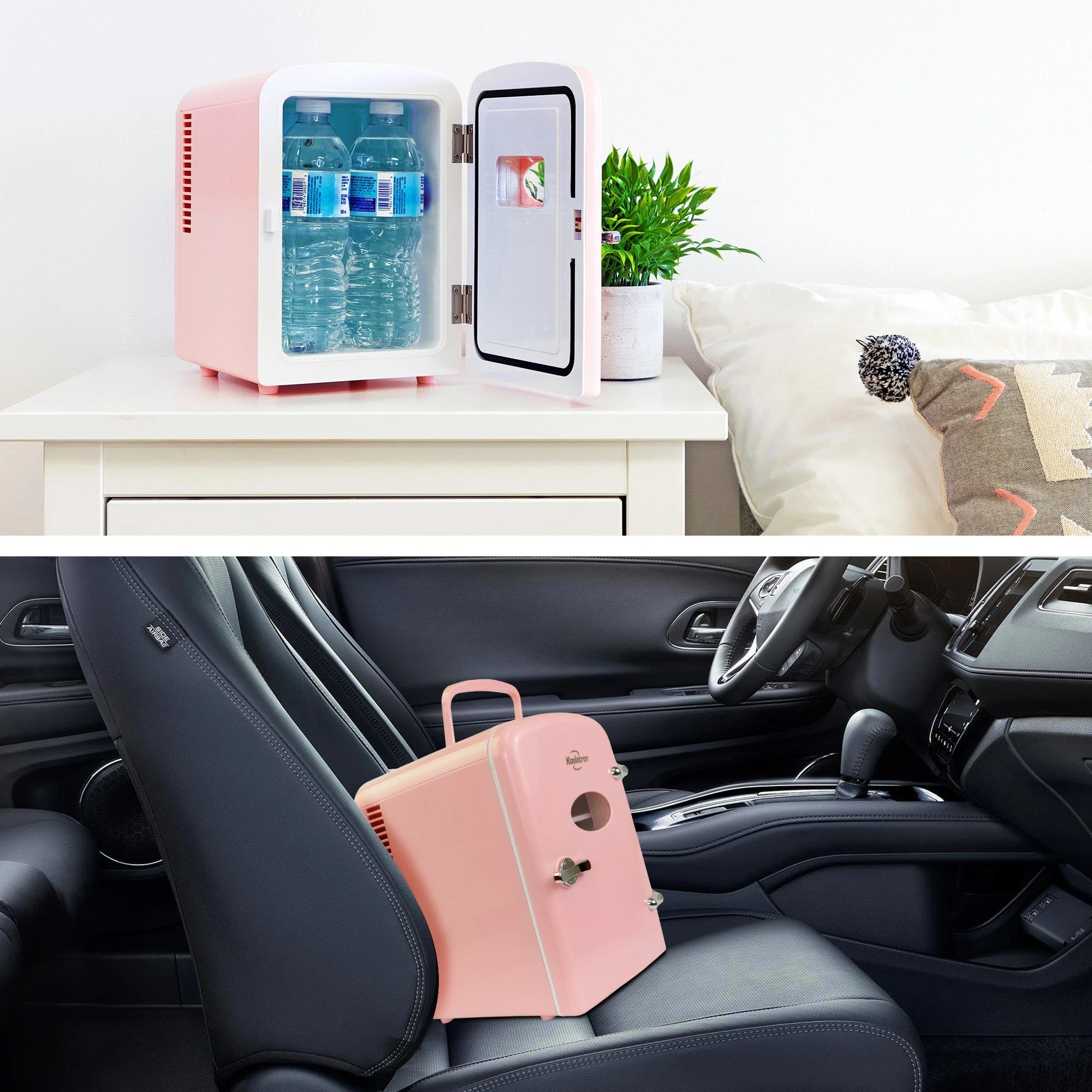 4 Koolatron 4L Pink Retro Mini Fridge - Pink, 4 of 8