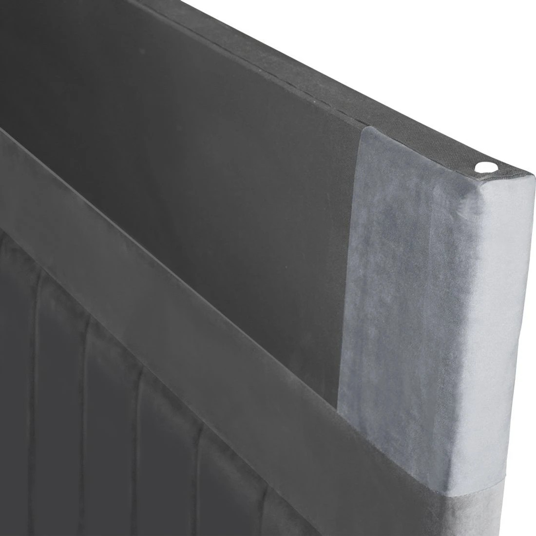 9 Artiss Bed Head Headboard King Velvet - Grey, 9 of 10