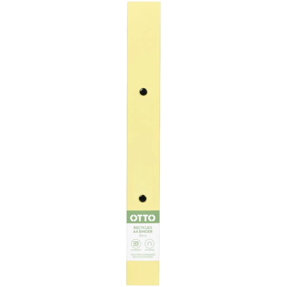 2 Otto A4 2D  Binder 25mm Lemon, 2 of 5