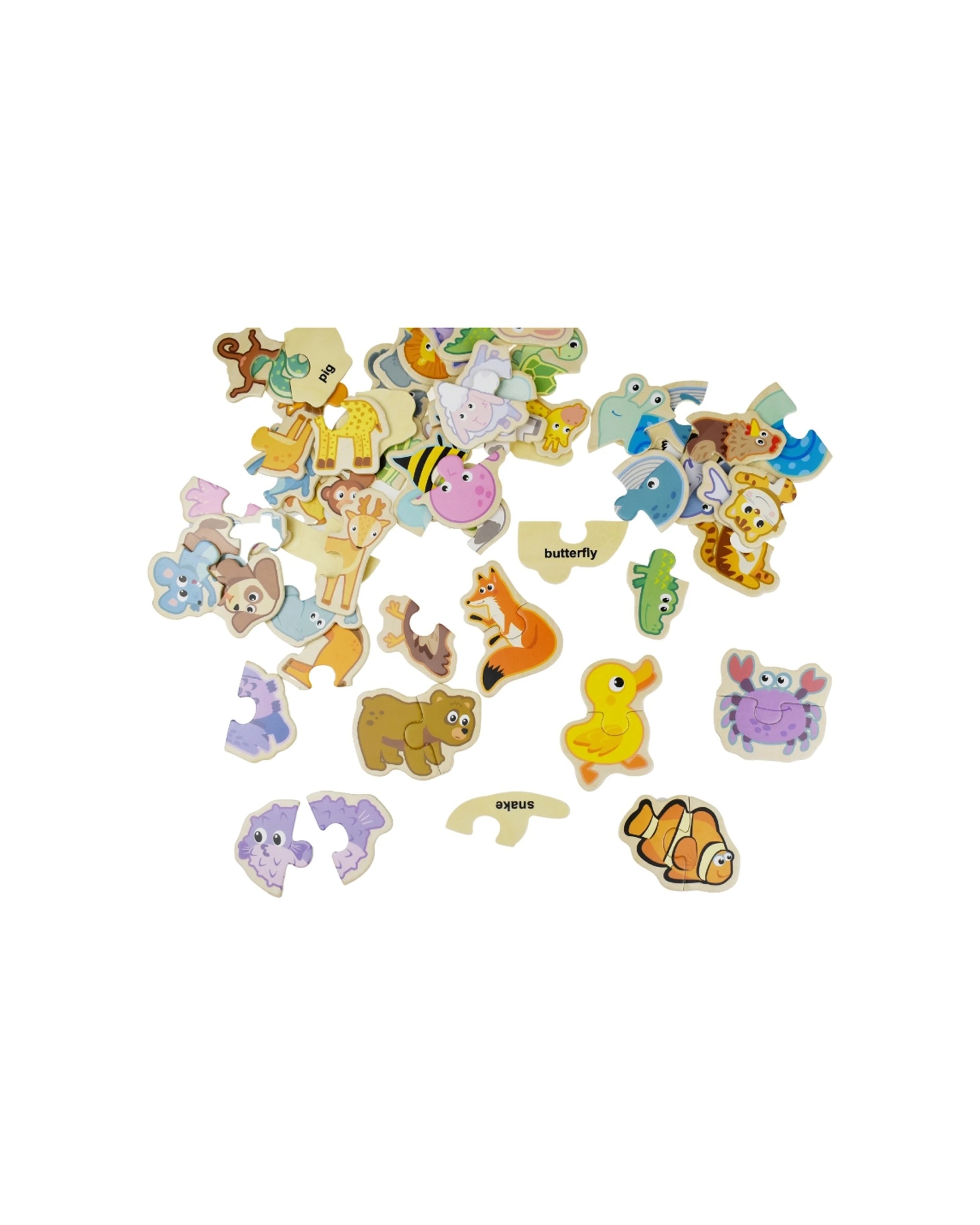 4 Kaper Kidz Animal Matching Kids Jigsaw Puzzle Board Toy - Multi, 4 of 6