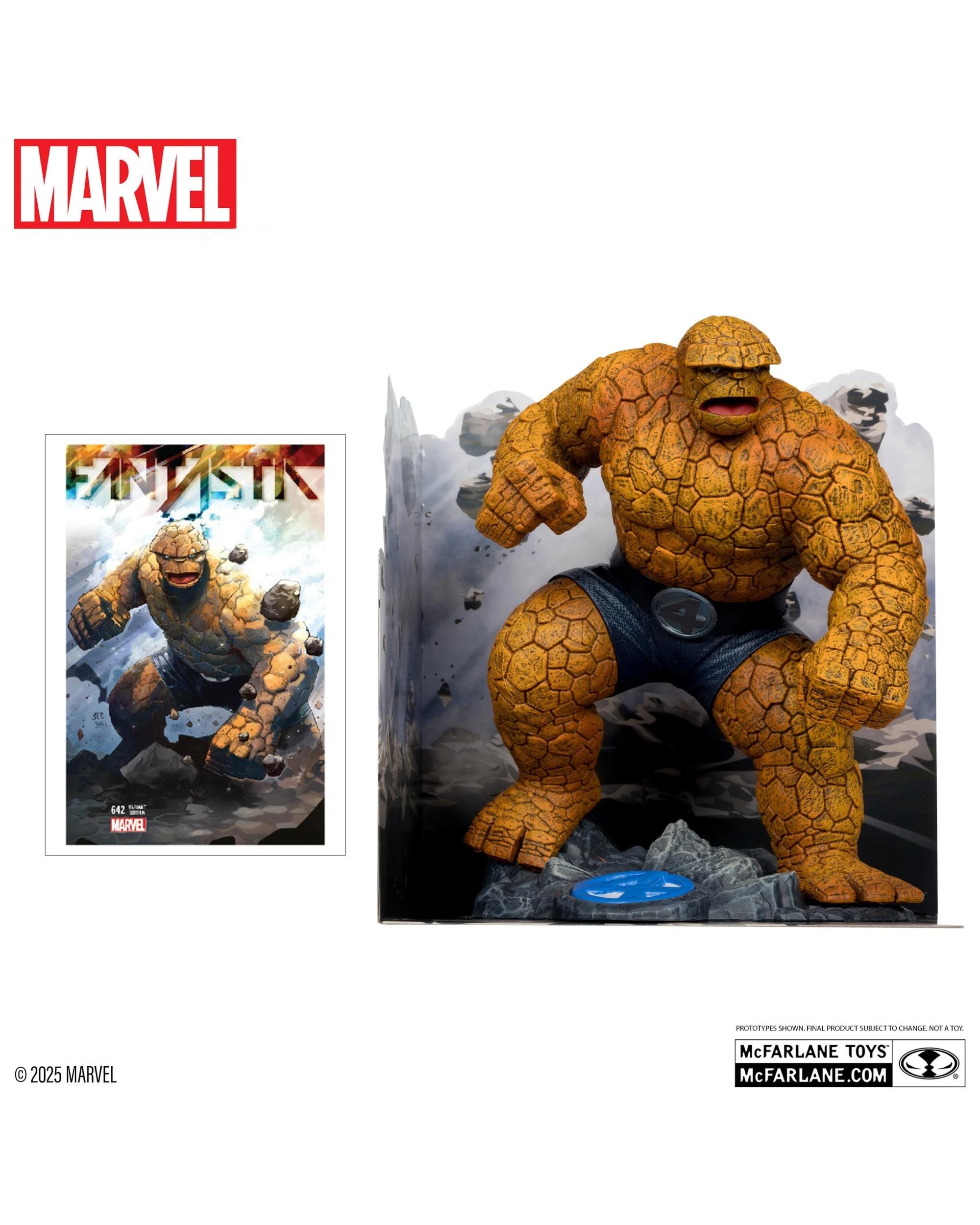 4 Marvel Collection The Thing Fantastic Four #642 1:10 Scale Figure, 4 of 8