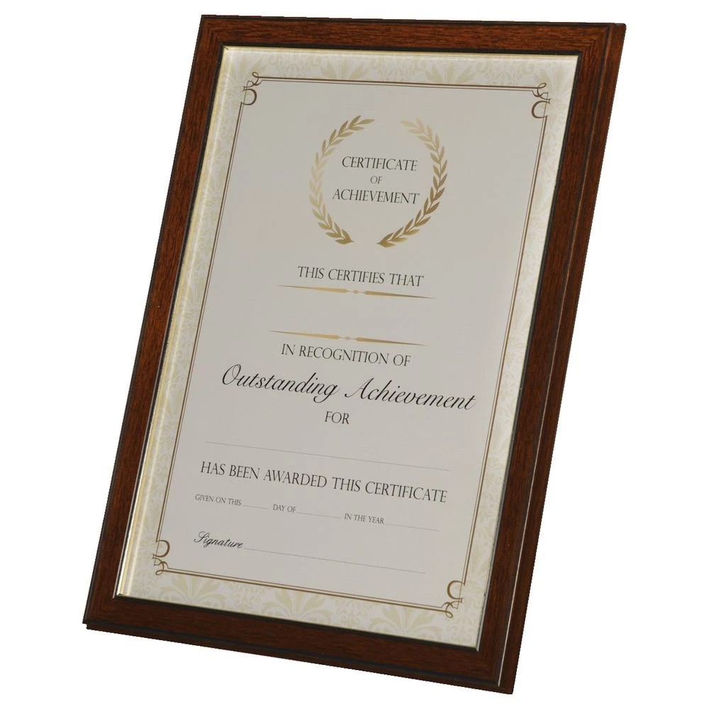 5 A4 Certificate Frame Timber Look, 5 of 6