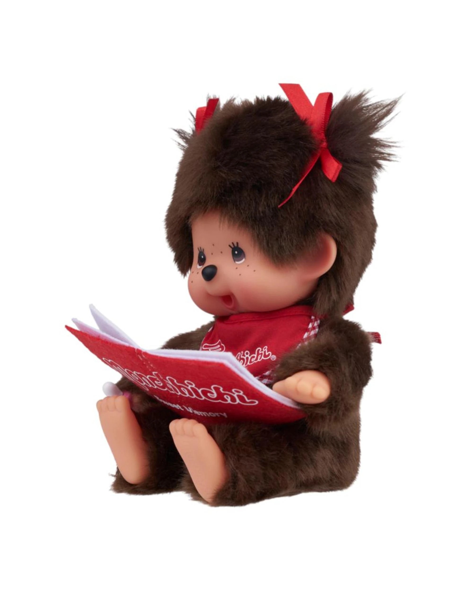 2 Sekiguchi Monchhichi Reading Girl Plush Doll, 2 of 5