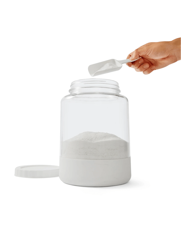 Glass and Silicone Jar with Scoop