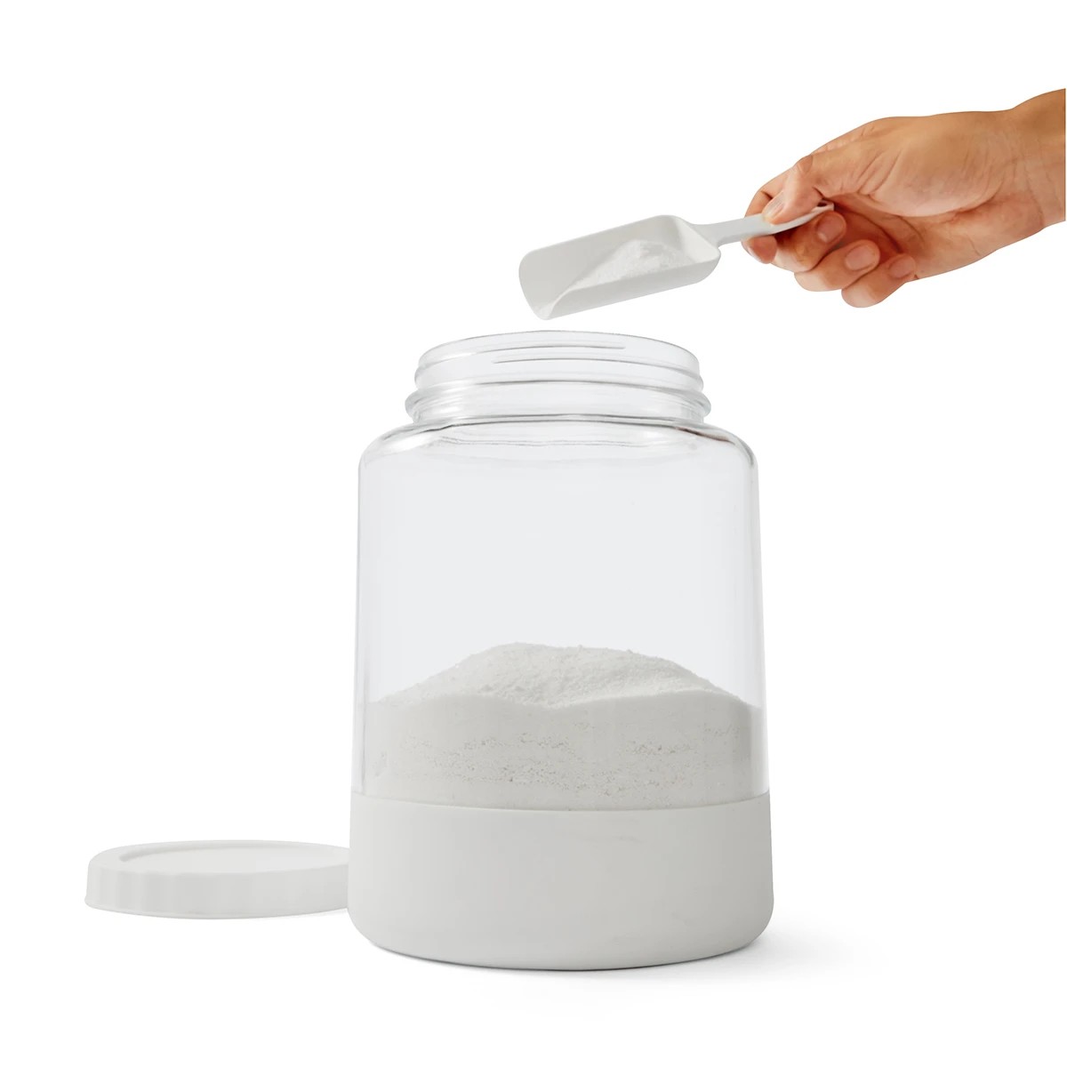 1 Glass and Silicone Jar with Scoop, 1 of 7